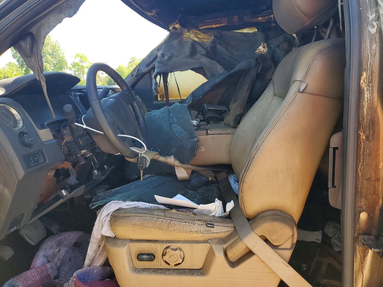 2013 Ford F150 Super Cab Burn vin: 1FTFX1ET6DFB89156
