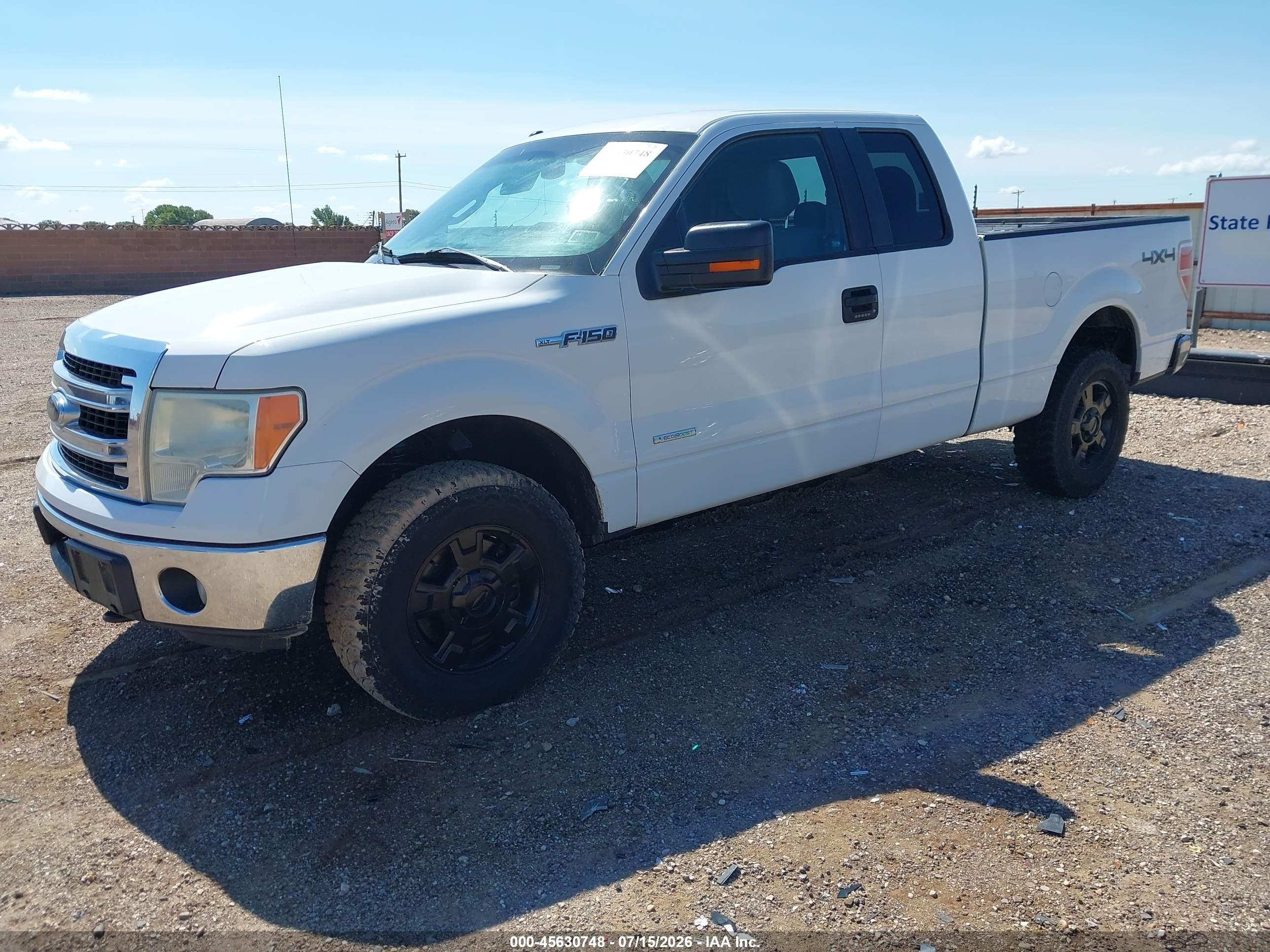 2013 Ford F-150 Xlt White vin: 1FTFX1ET6DKD70099