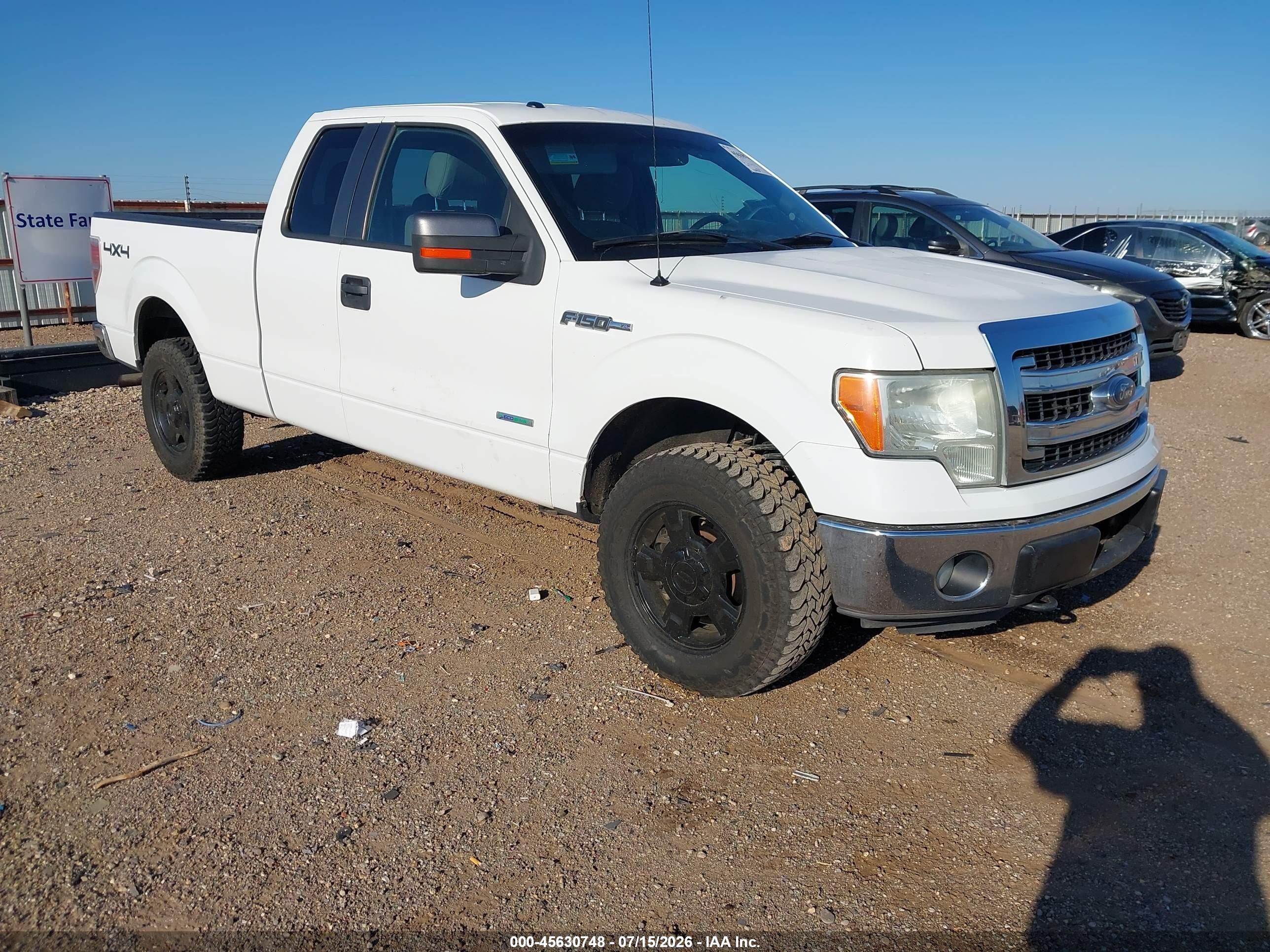 2013 Ford F-150 Xlt White vin: 1FTFX1ET6DKD70099