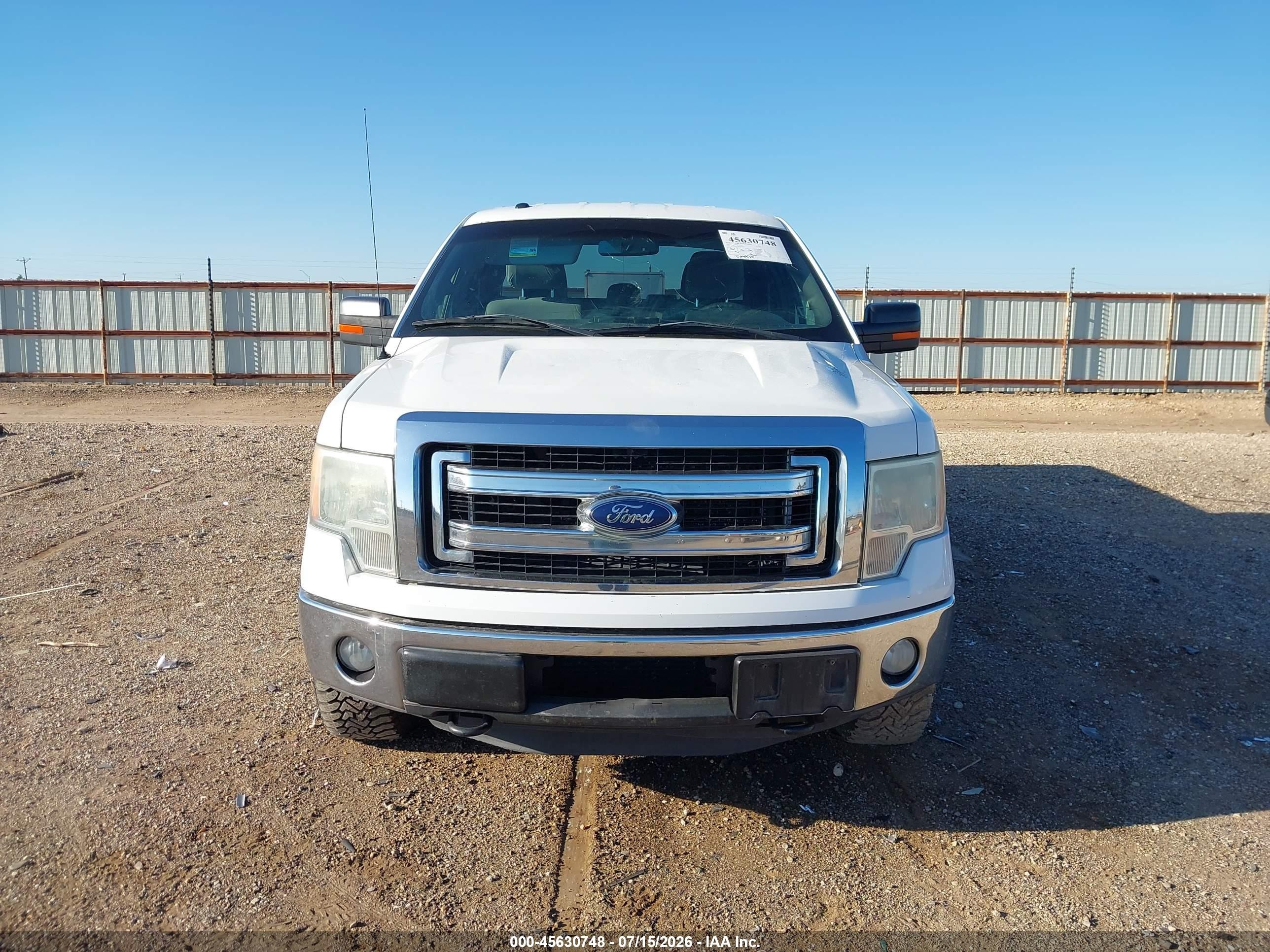 2013 Ford F-150 Xlt White vin: 1FTFX1ET6DKD70099