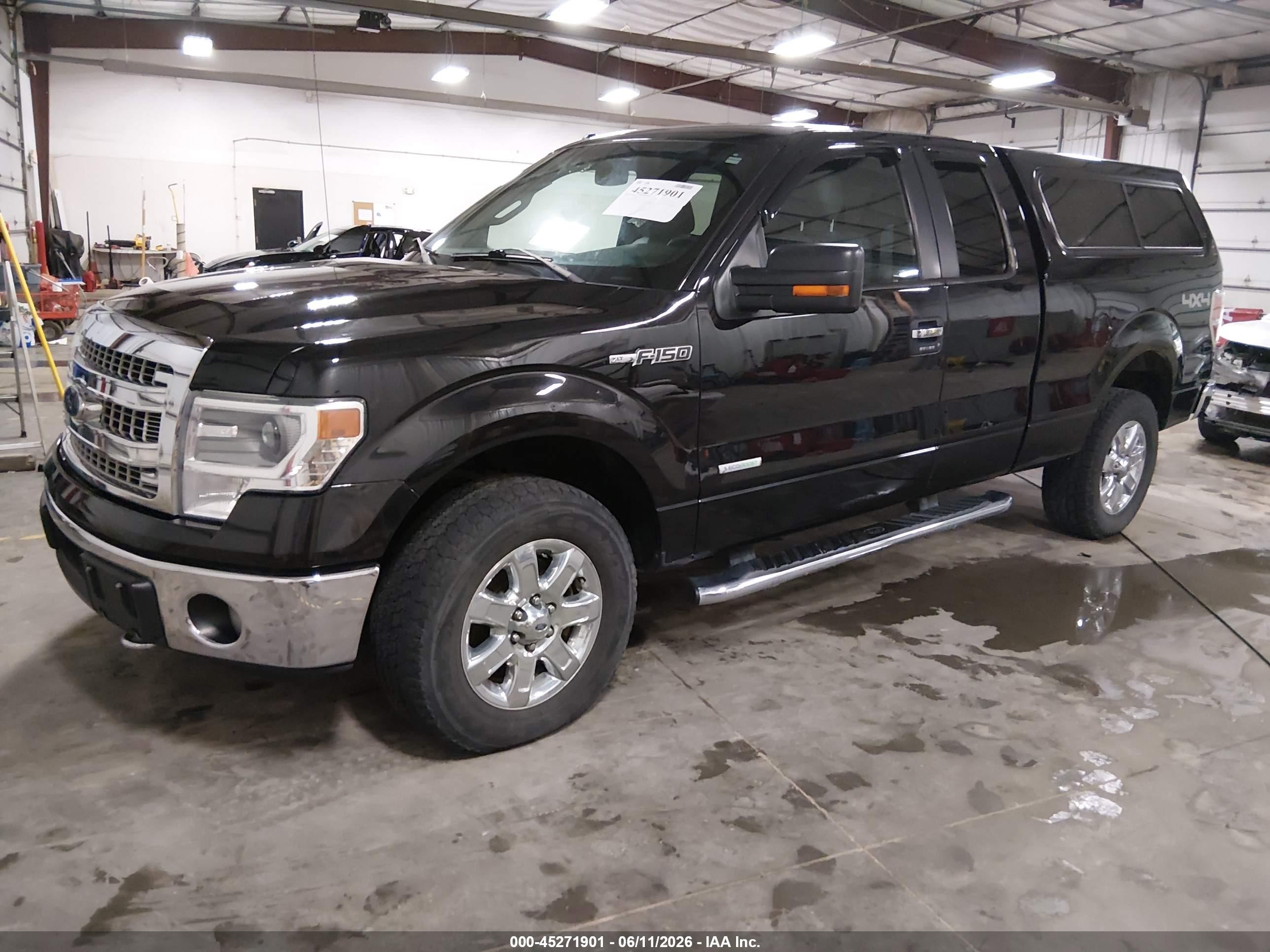 2014 Ford F-150 Xlt Black vin: 1FTFX1ET6EFB00610