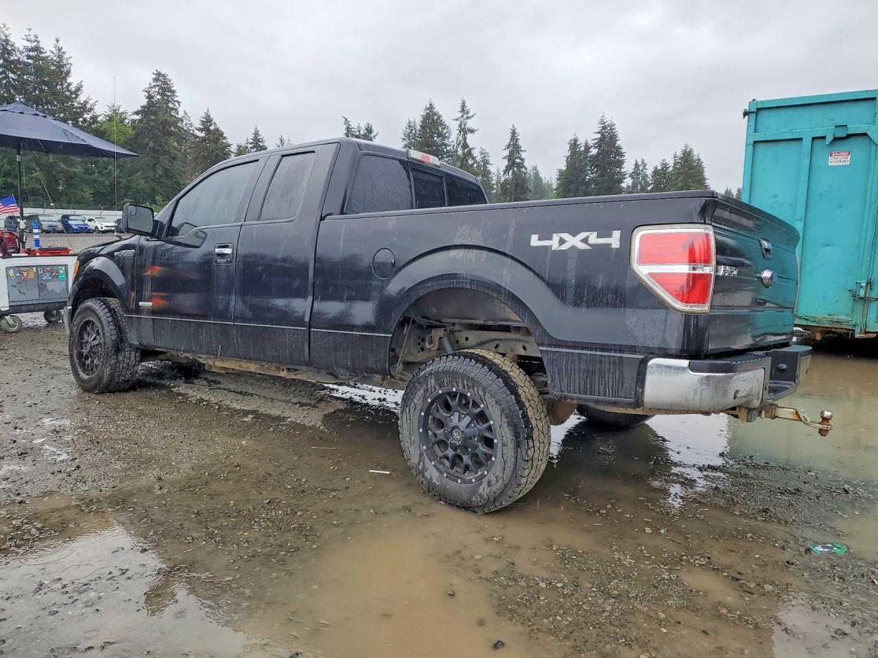 2014 Ford F150 Super Cab Black vin: 1FTFX1ET6EFB46017