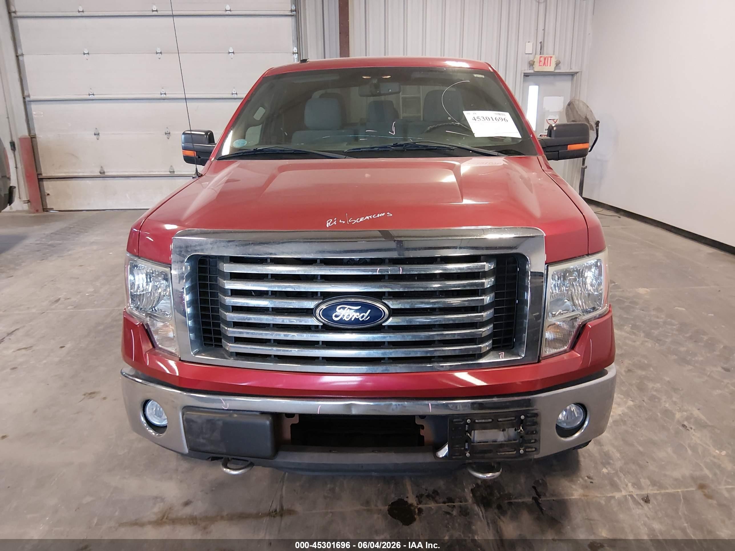 2011 Ford F-150 Xlt Красный vin: 1FTFX1ET7BFA94666