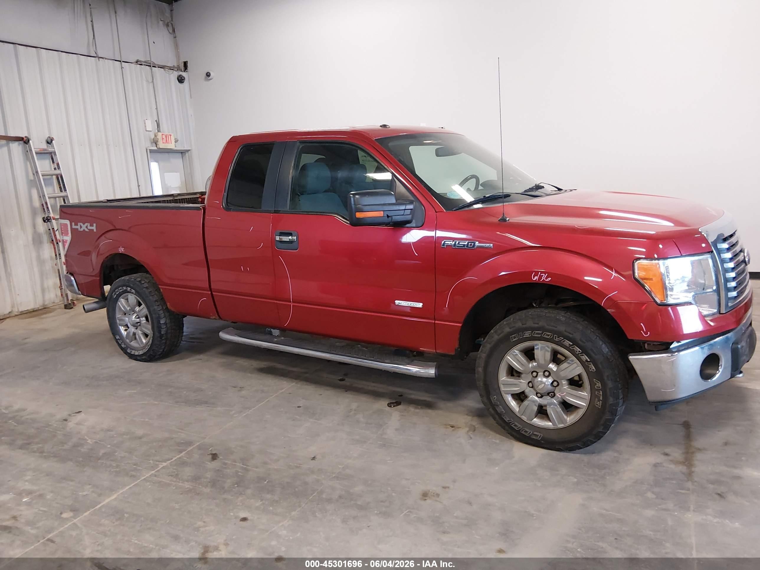 2011 Ford F-150 Xlt Красный vin: 1FTFX1ET7BFA94666