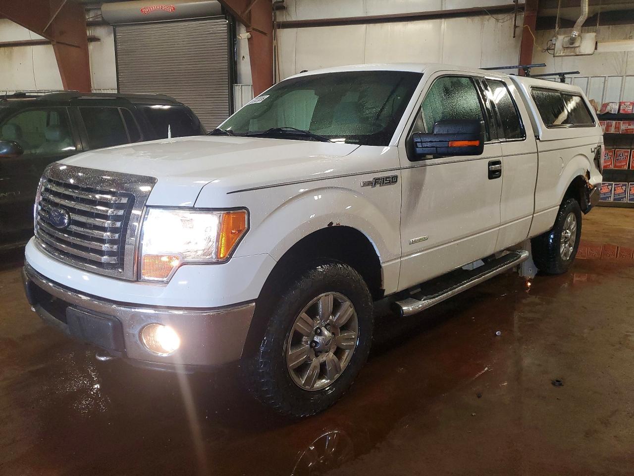 2012 Ford F150 Super Cab White vin: 1FTFX1ET7CFC32658