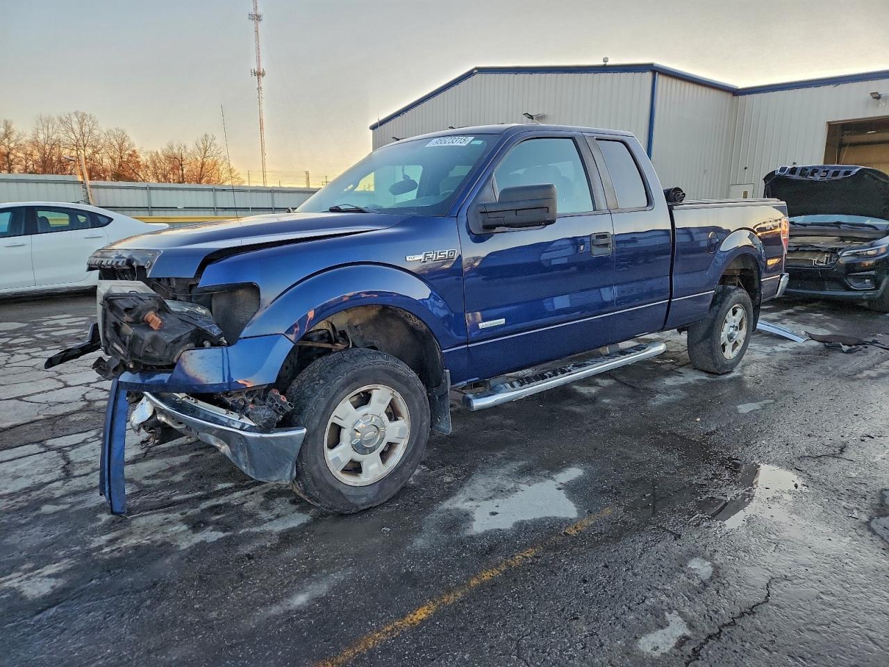 2012 Ford F150 Super Cab Синий vin: 1FTFX1ET7CFC41019