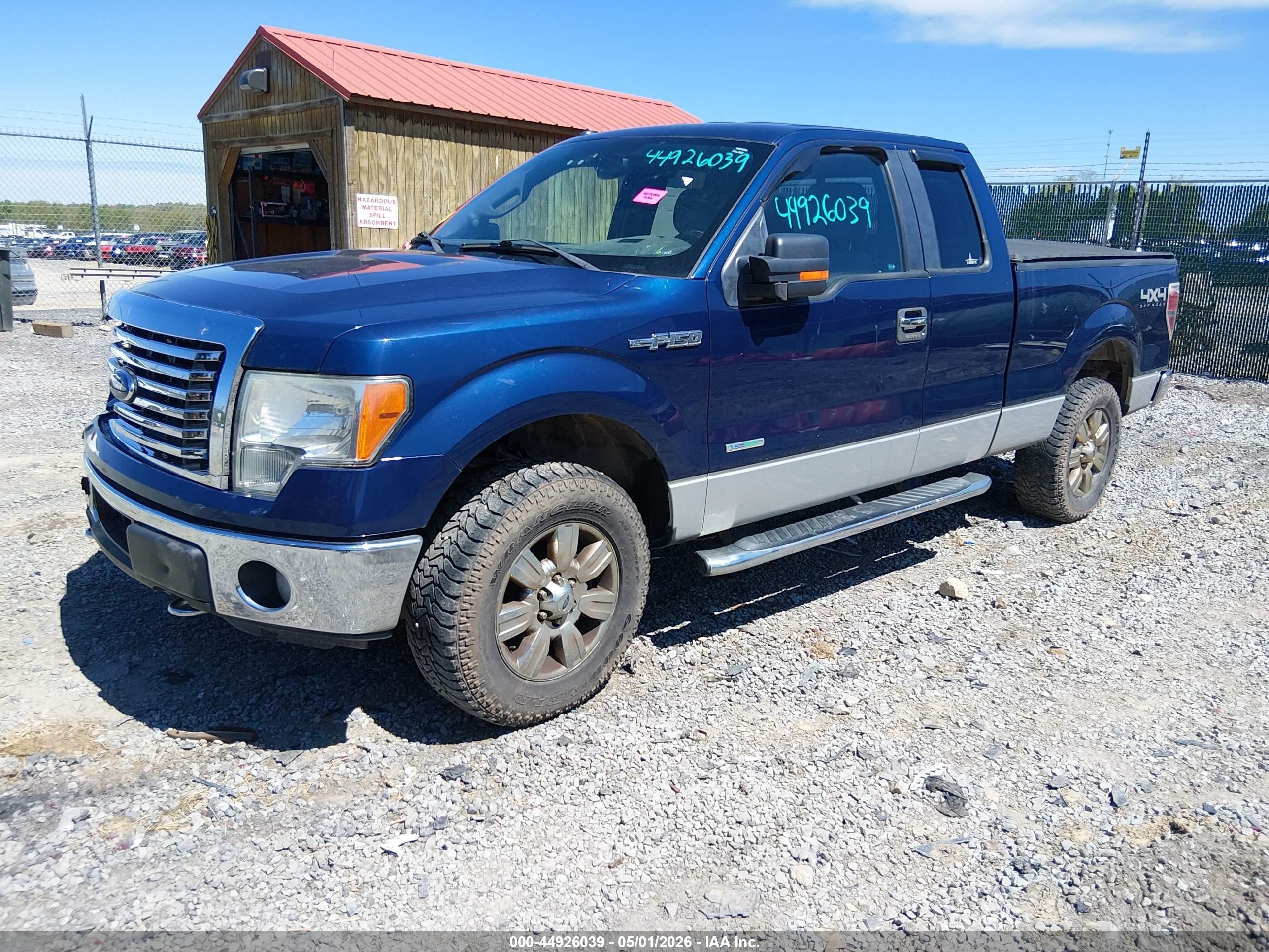2012 Ford F-150 Xlt Blue vin: 1FTFX1ET7CFC73159