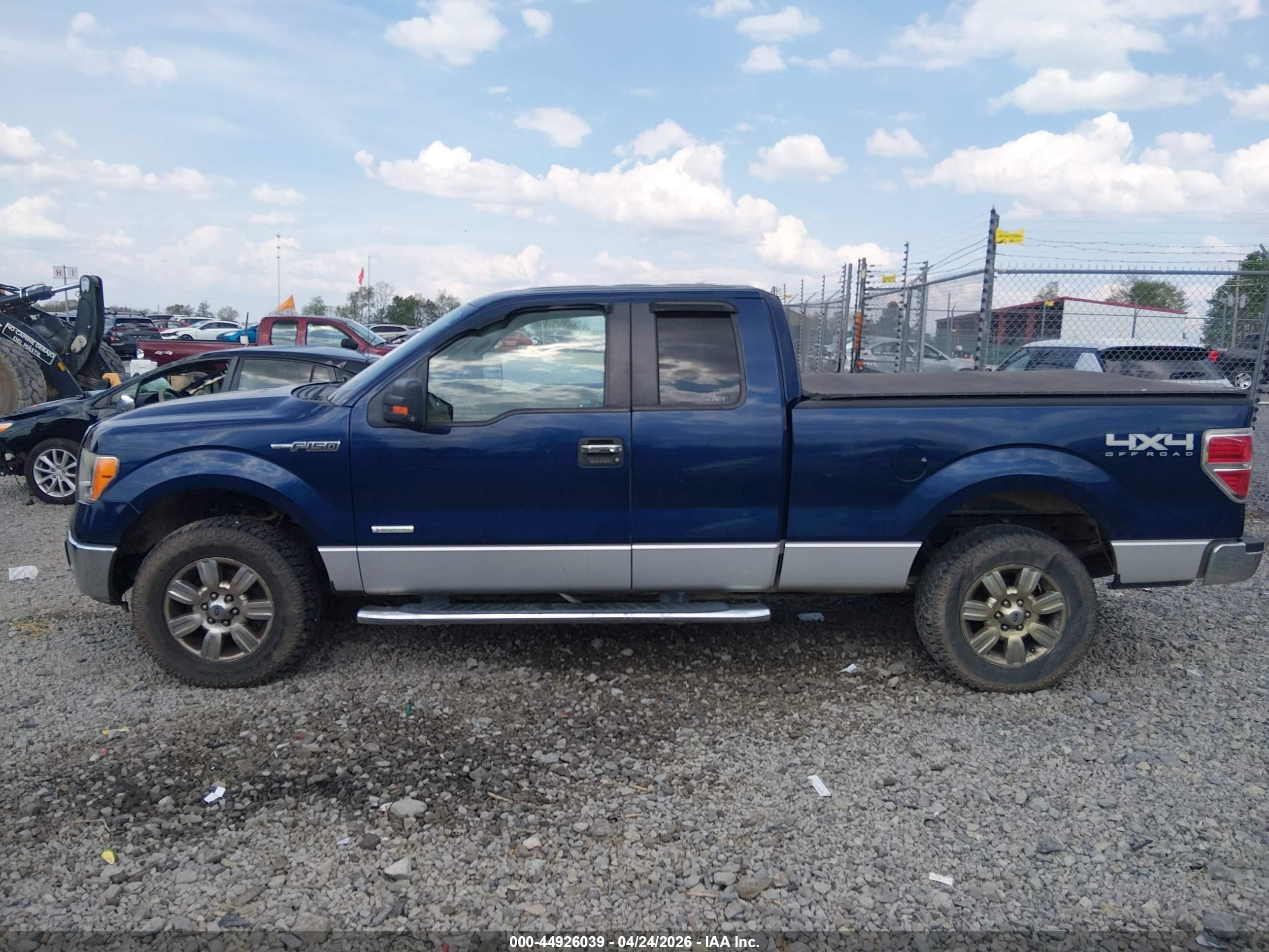 2012 Ford F-150 Xlt Blue vin: 1FTFX1ET7CFC73159