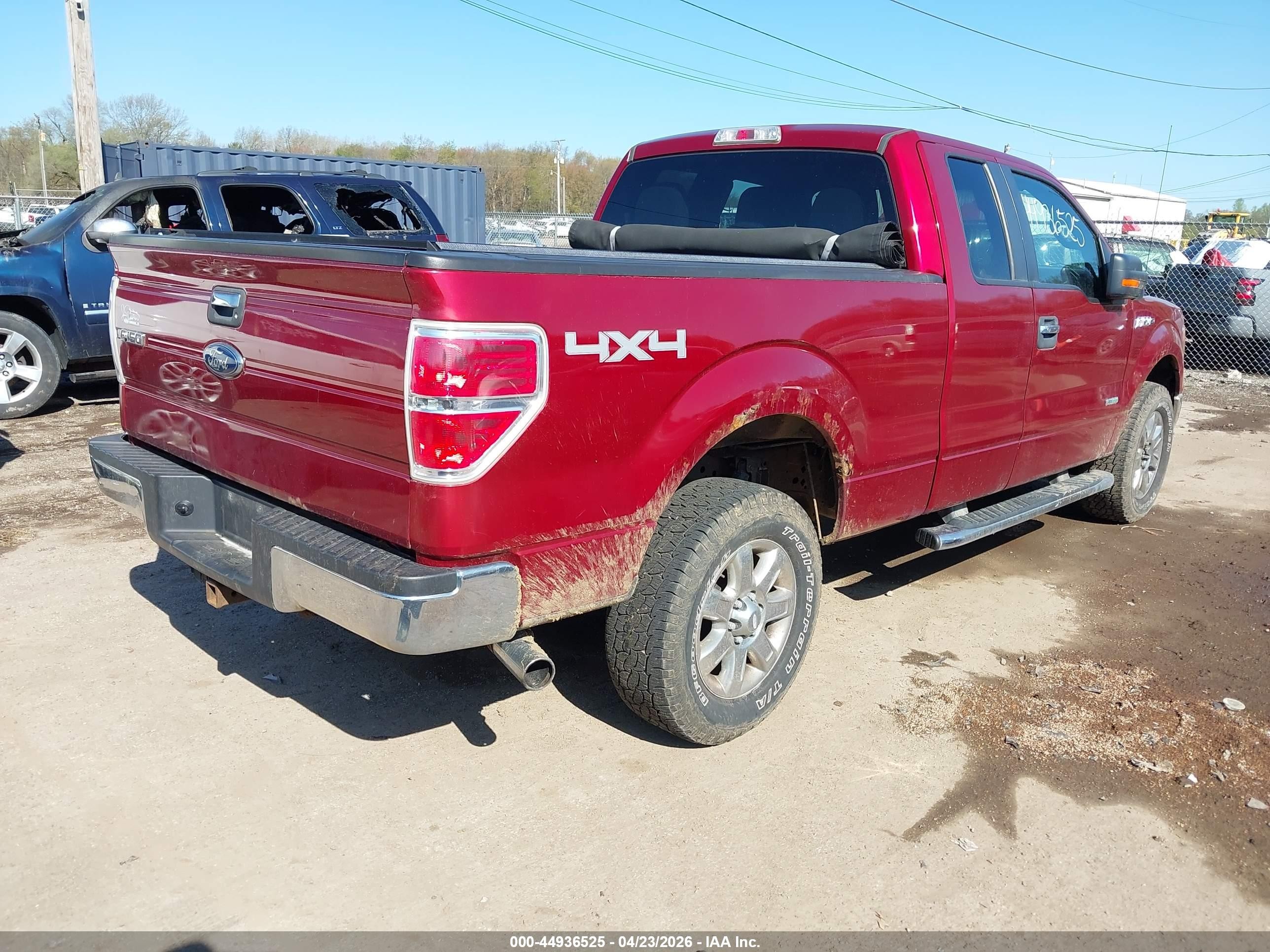 2013 Ford F-150 Xlt Red vin: 1FTFX1ET7DFA03687