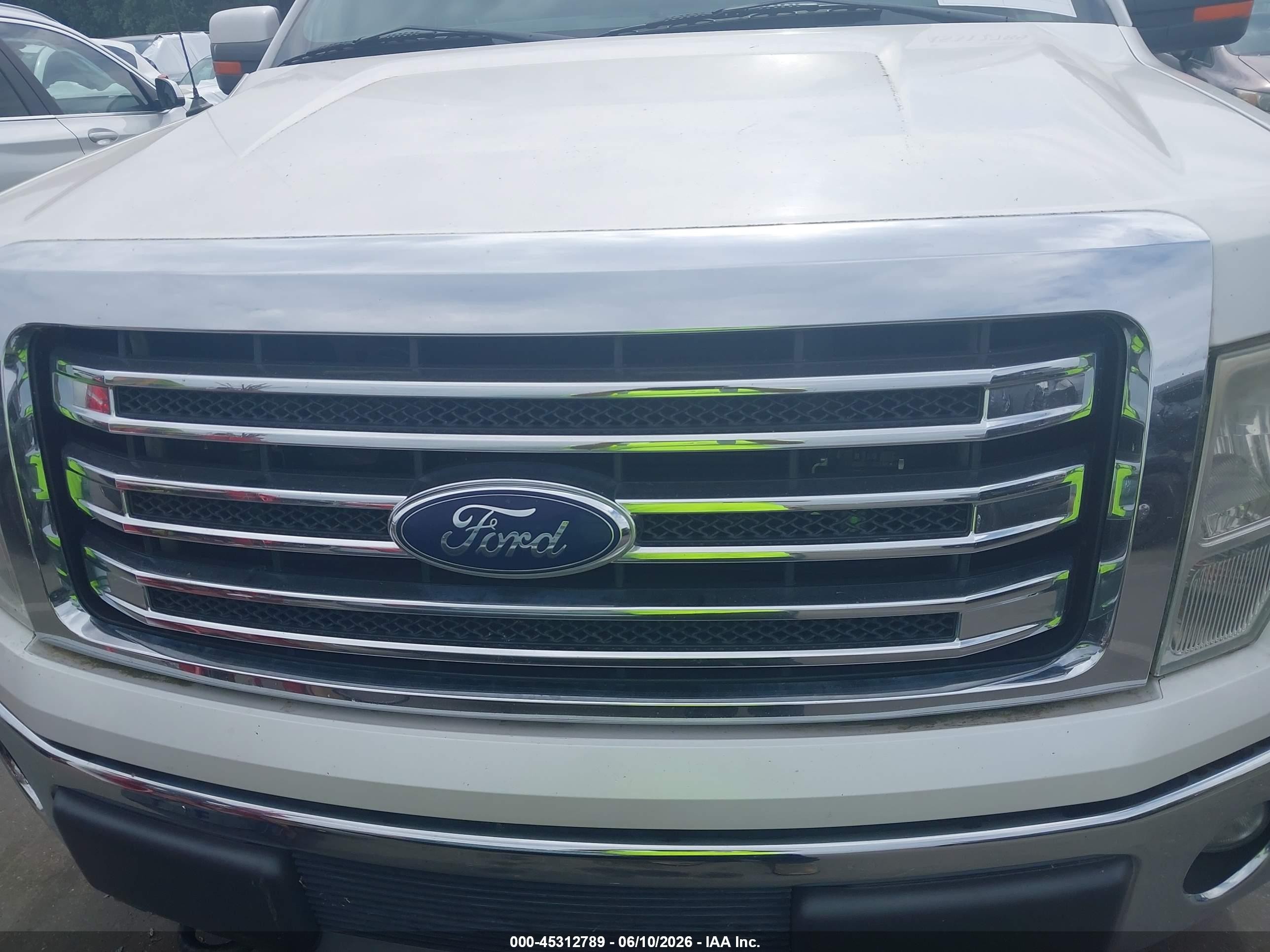 2013 Ford F-150 Lariat White vin: 1FTFX1ET7DFD15962