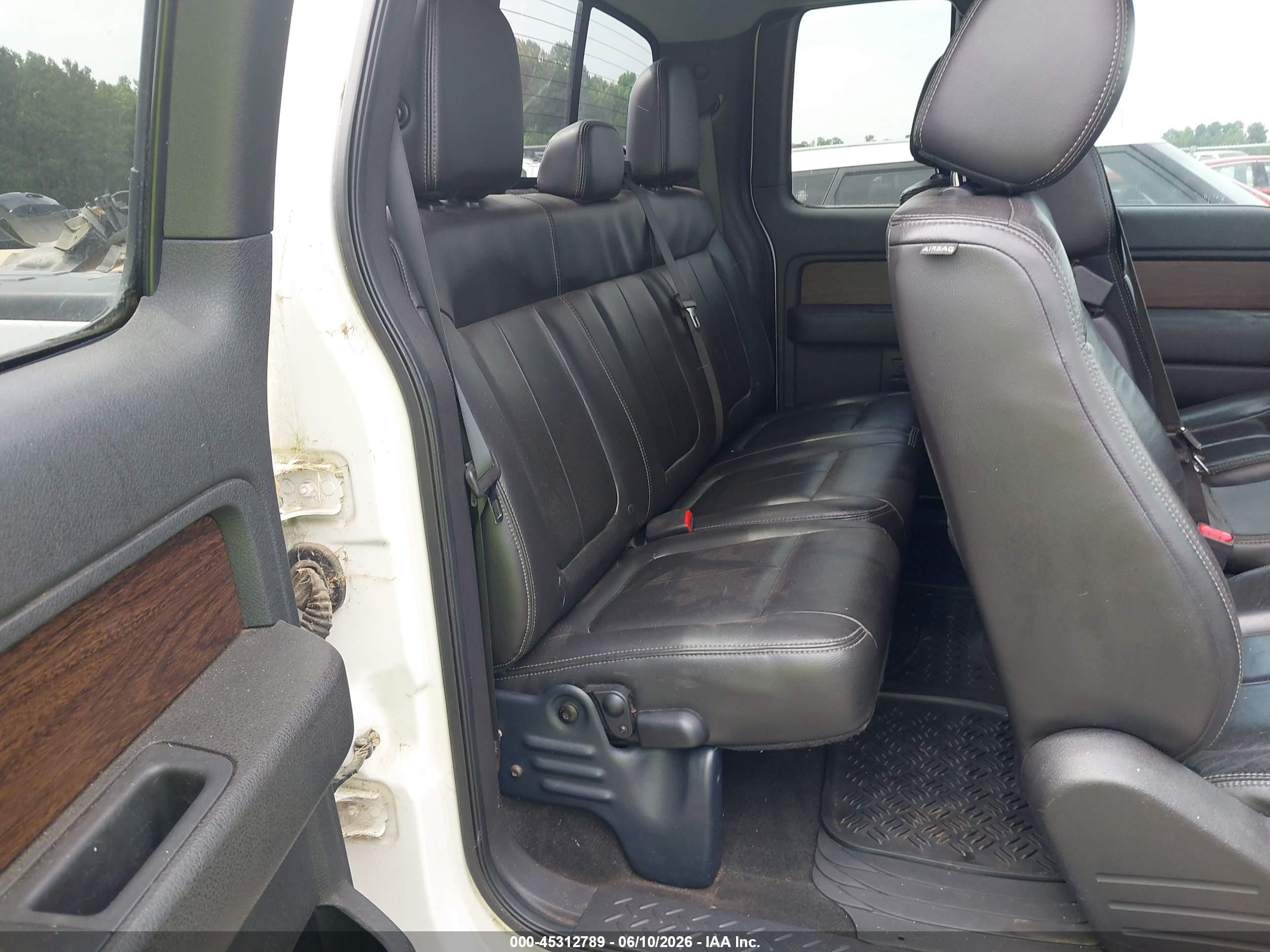 2013 Ford F-150 Lariat White vin: 1FTFX1ET7DFD15962