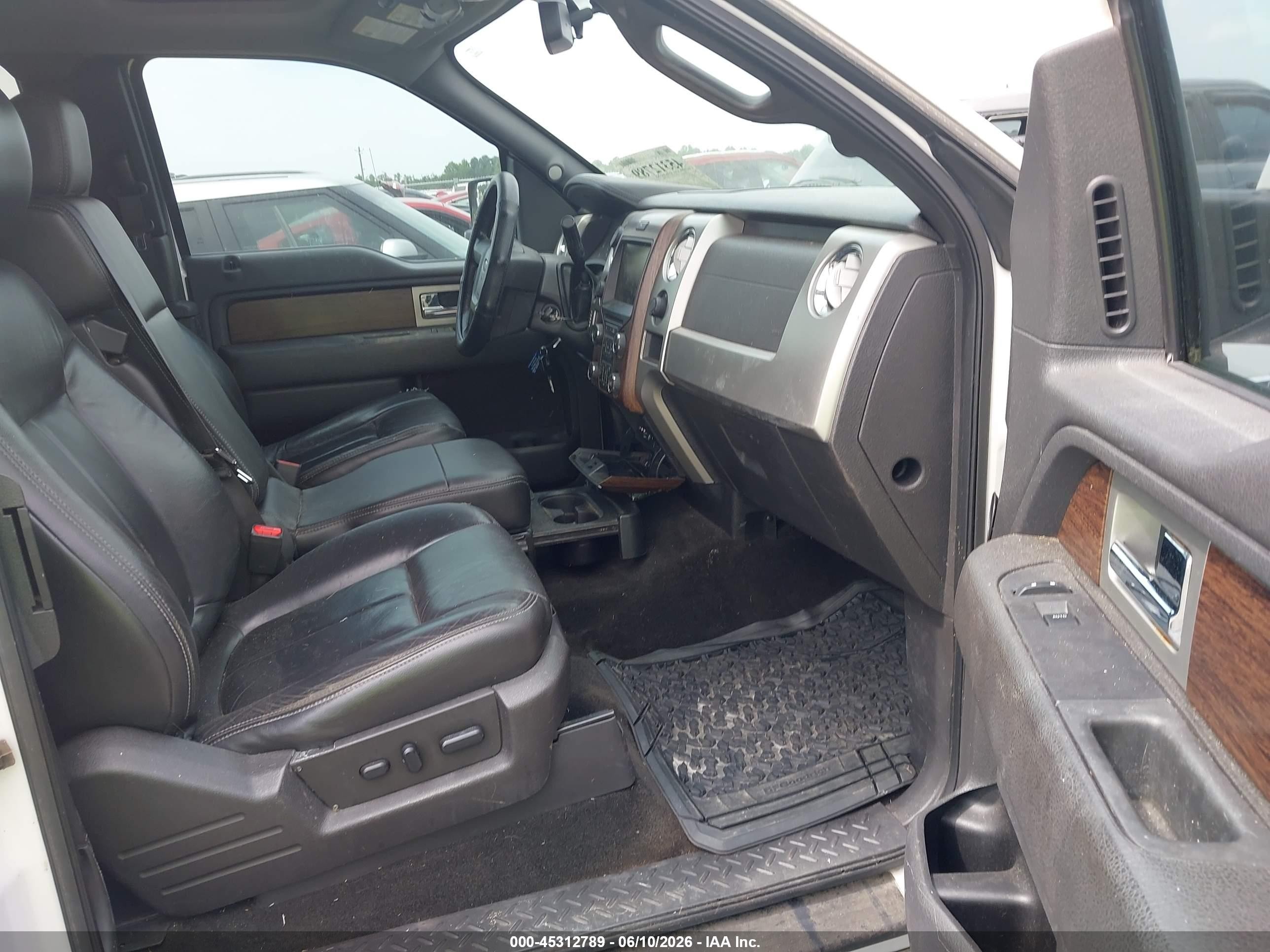 2013 Ford F-150 Lariat White vin: 1FTFX1ET7DFD15962