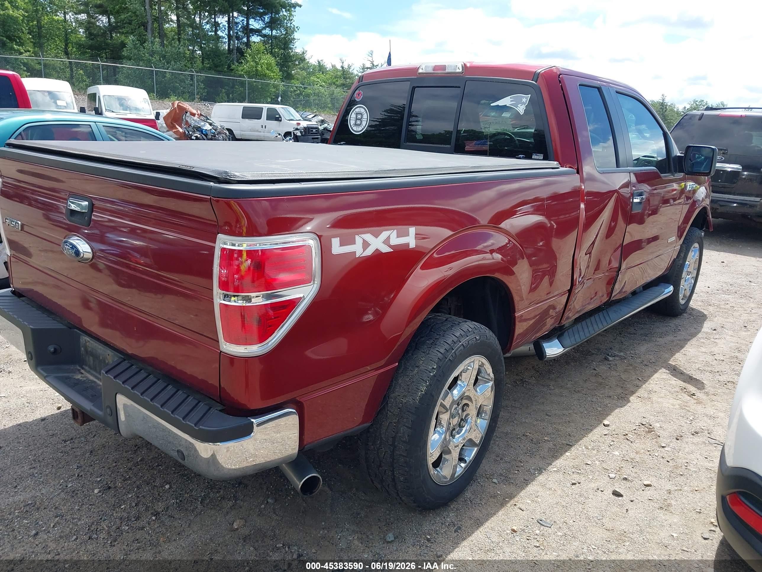2014 Ford F-150 Xlt Red vin: 1FTFX1ET7EKF13675
