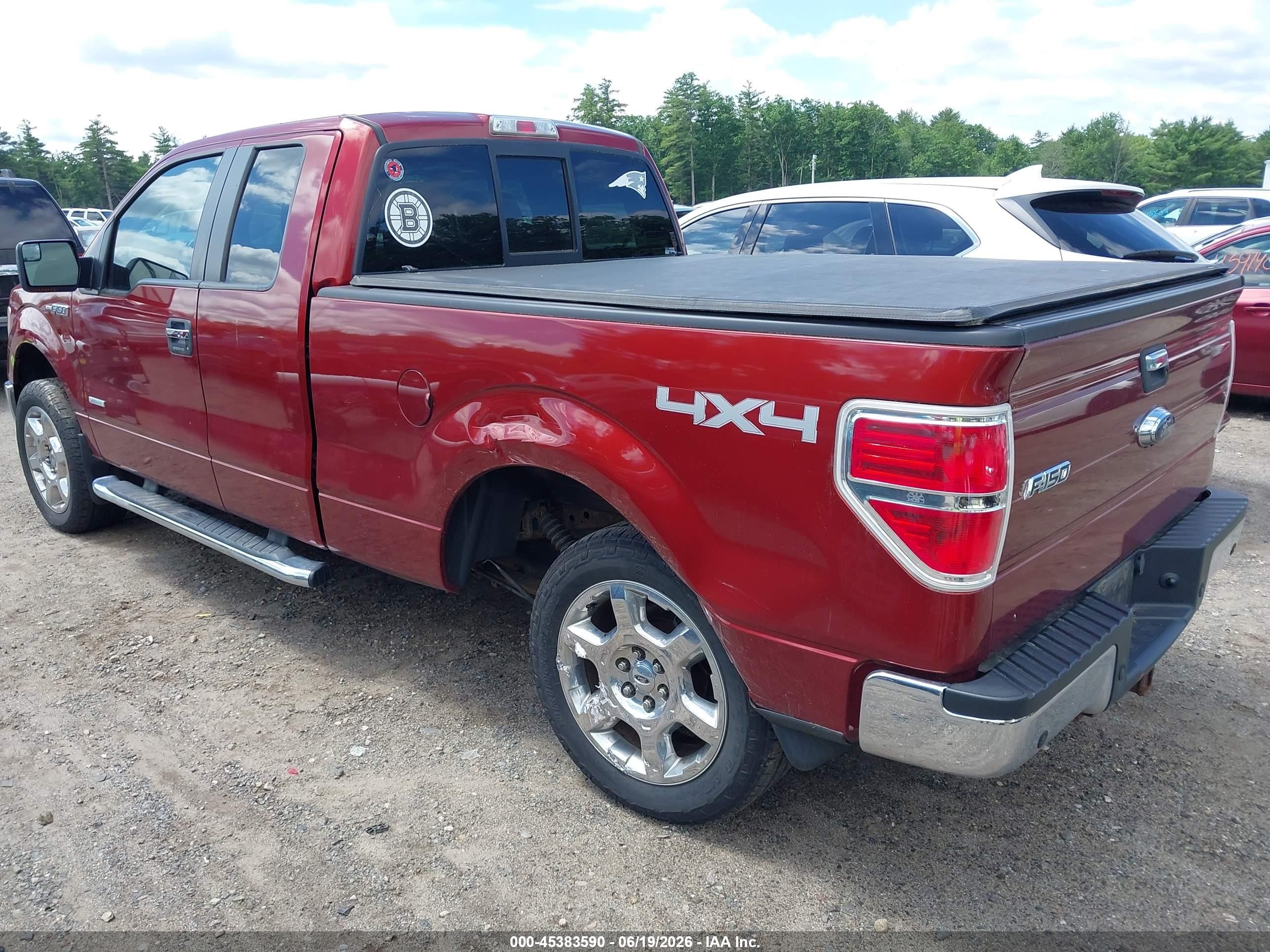 2014 Ford F-150 Xlt Red vin: 1FTFX1ET7EKF13675