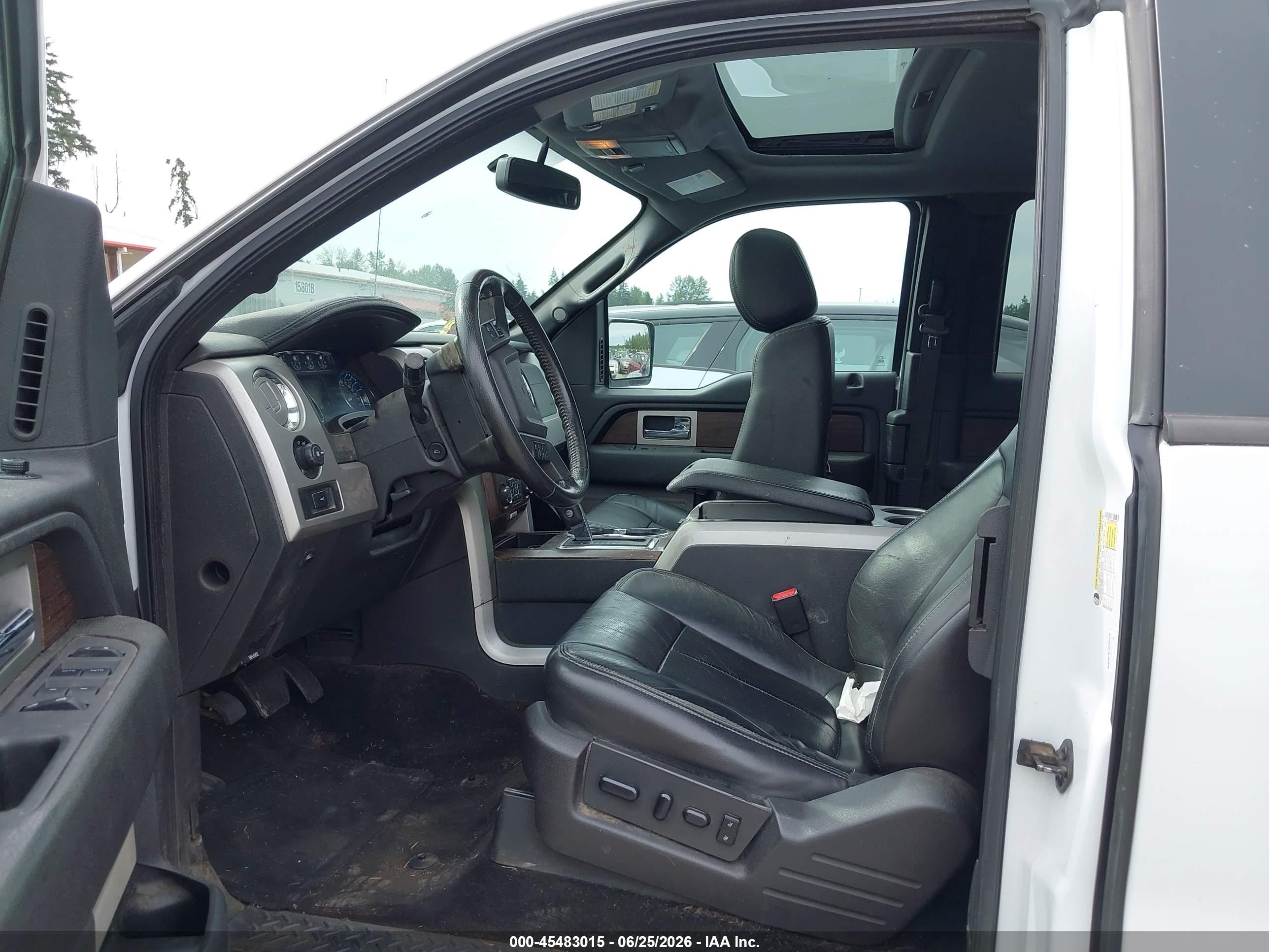 2014 Ford F-150 Lariat White vin: 1FTFX1ET8EFB31938