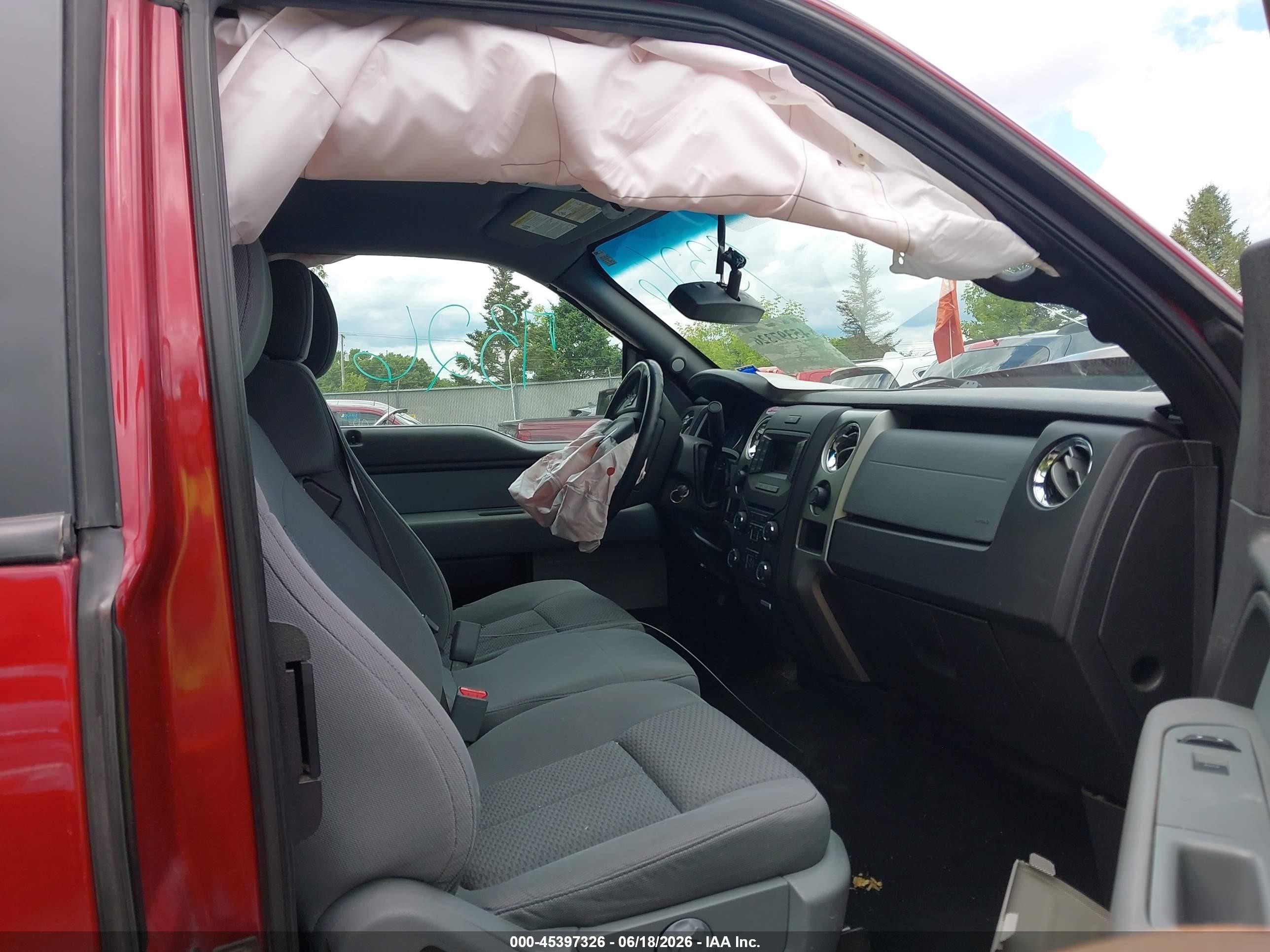 2014 Ford F-150 Fx4/lariat/xl/xlt Maroon vin: 1FTFX1ET8EKD02405