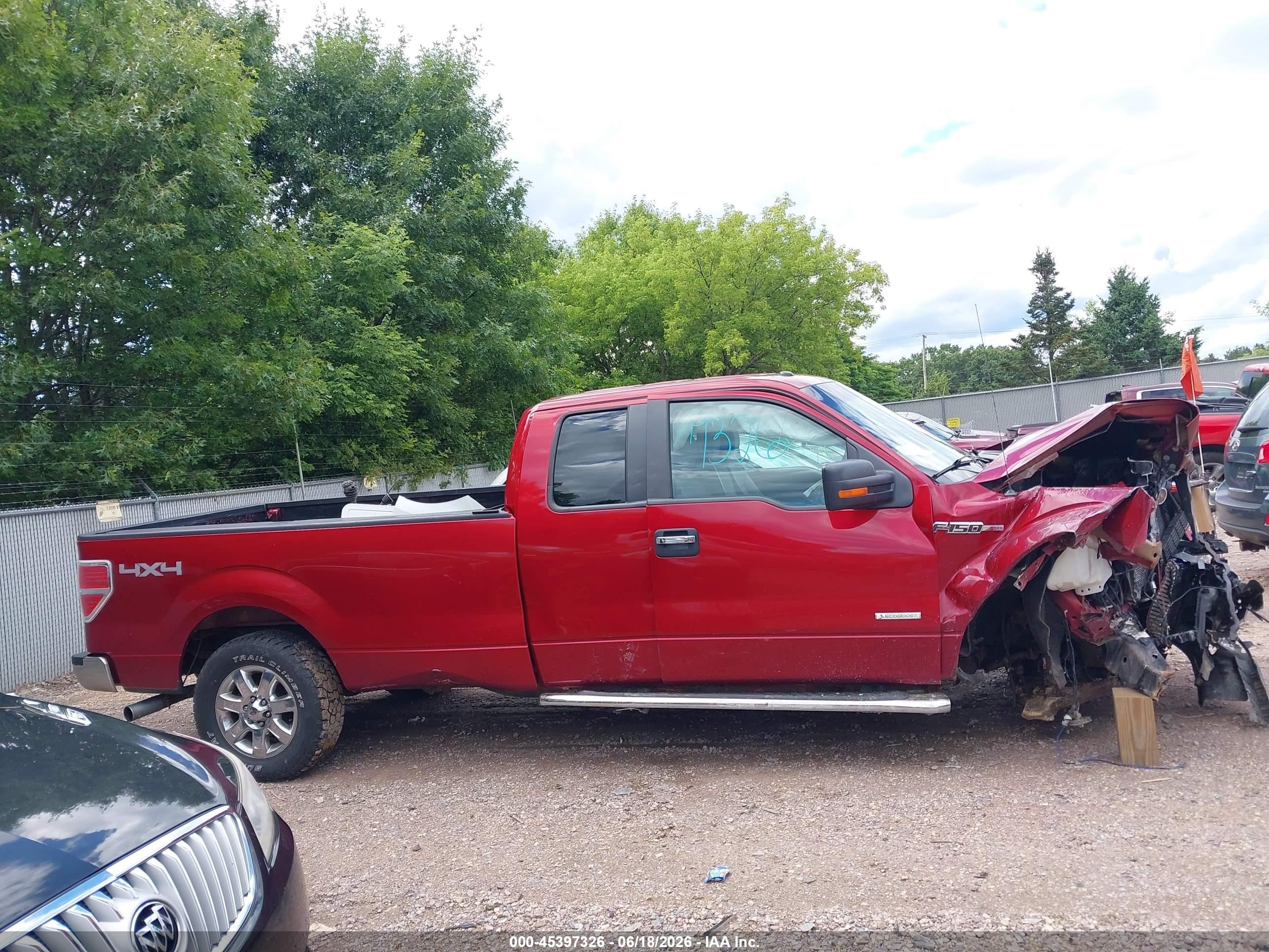 2014 Ford F-150 Fx4/lariat/xl/xlt Maroon vin: 1FTFX1ET8EKD02405