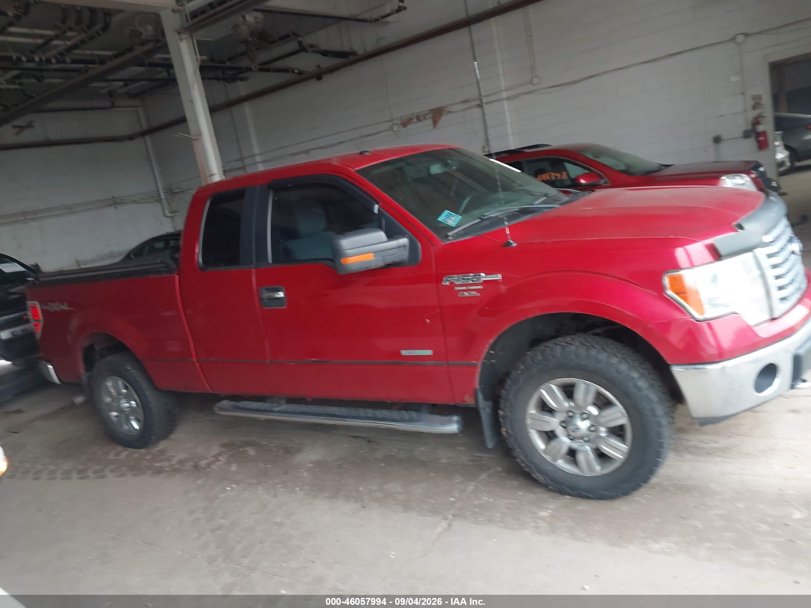 2012 Ford F-150 Xlt Red vin: 1FTFX1ET9CFC35299