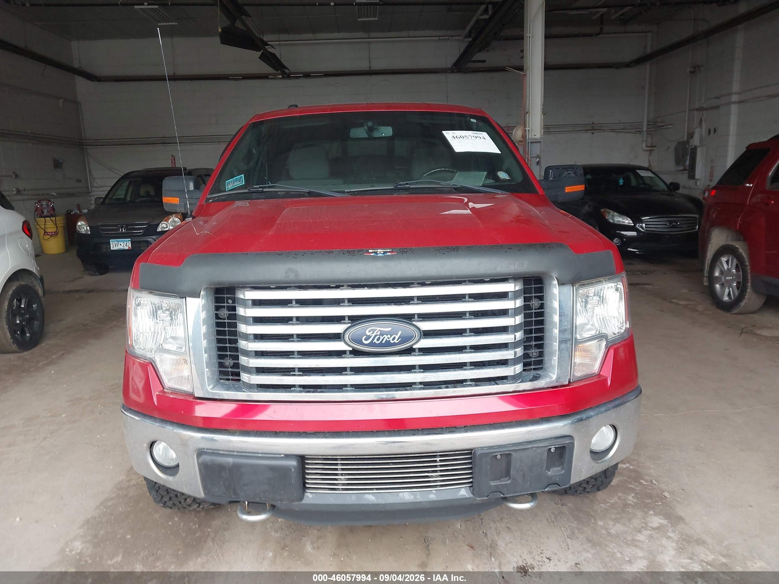 2012 Ford F-150 Xlt Red vin: 1FTFX1ET9CFC35299