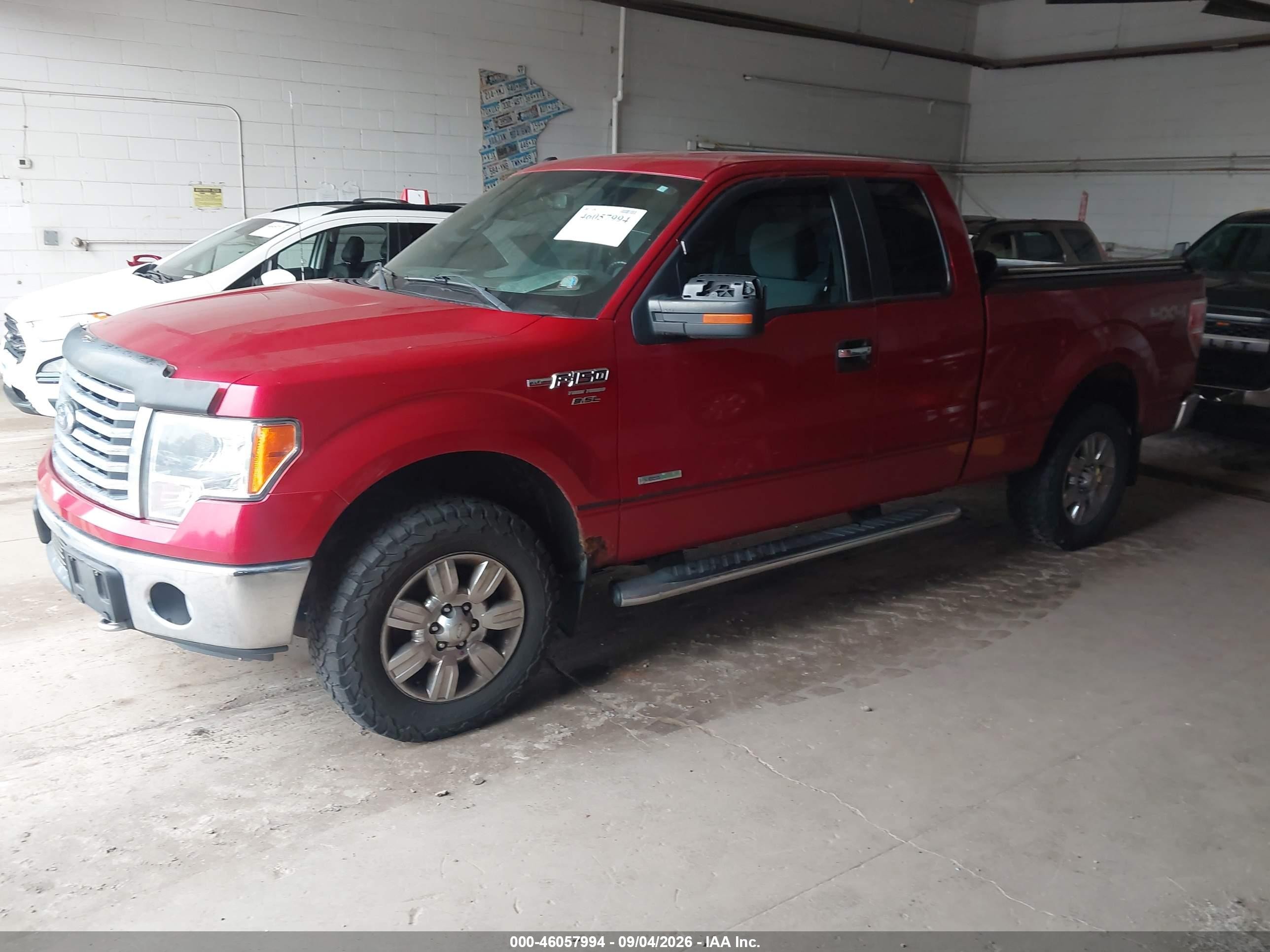 2012 Ford F-150 Xlt Red vin: 1FTFX1ET9CFC35299