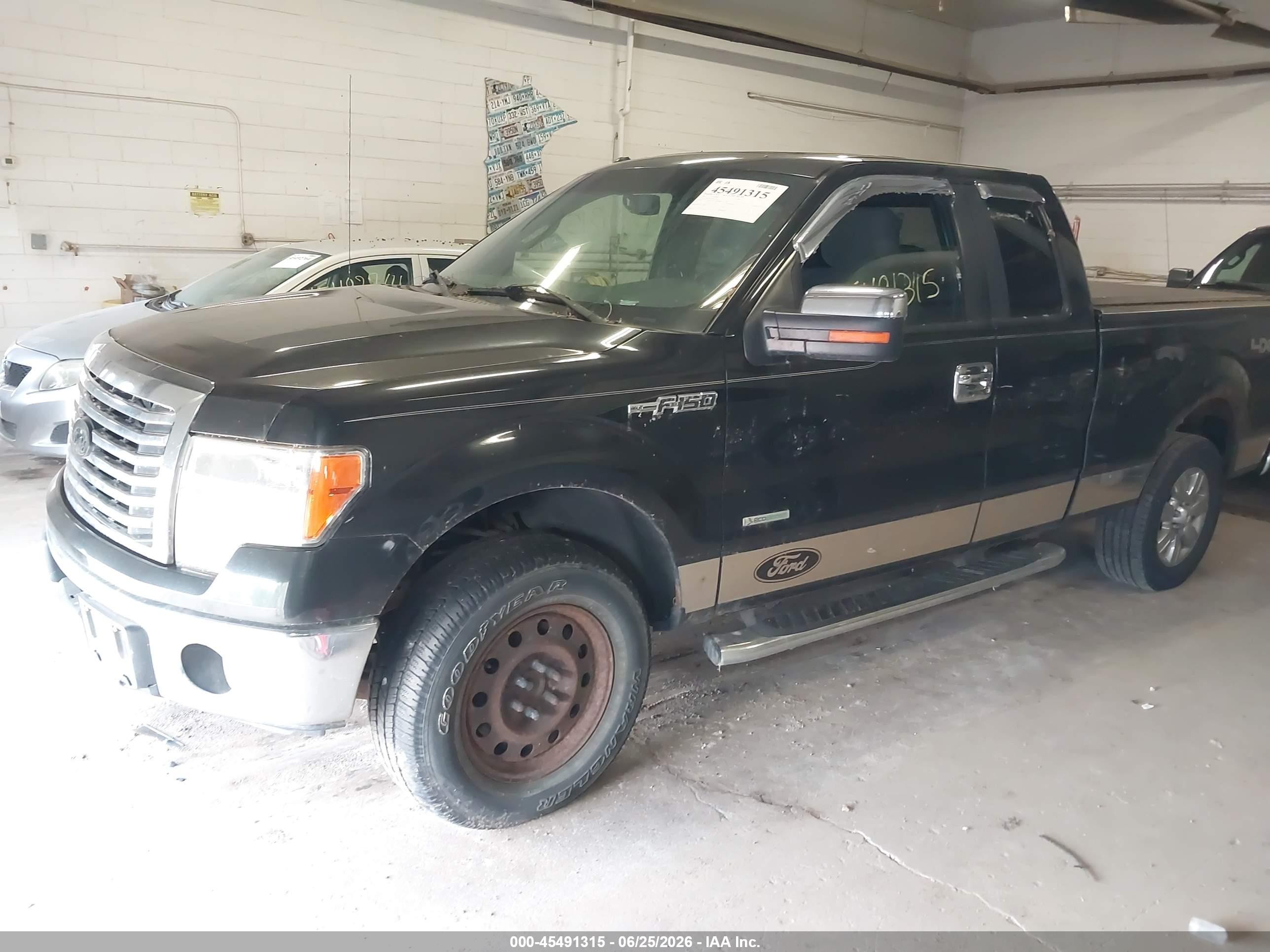 2012 Ford F-150 Fx4/lariat/xl/xlt Black vin: 1FTFX1ET9CFC79142