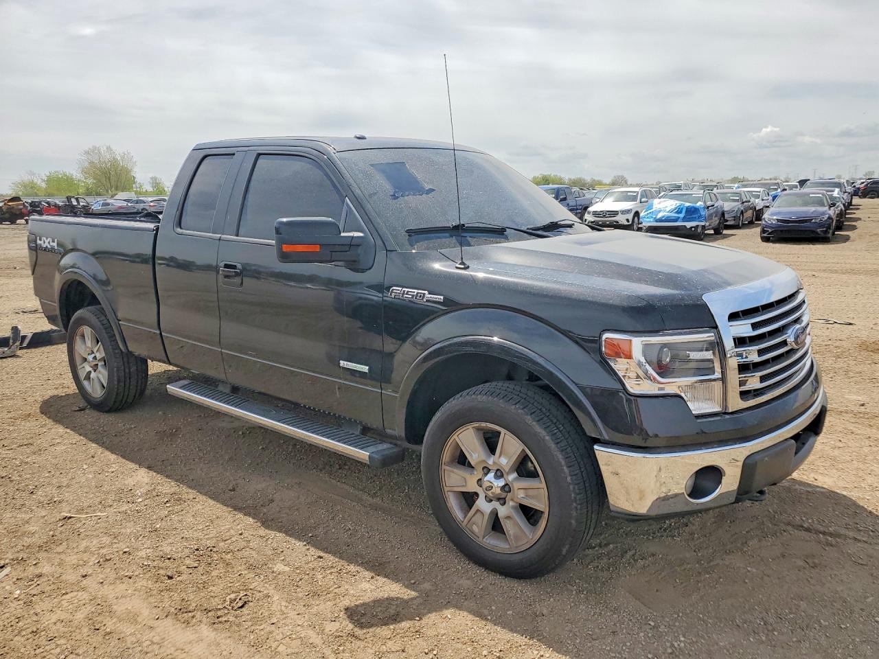 2013 Ford F150 Super Cab Black vin: 1FTFX1ET9DFB63697