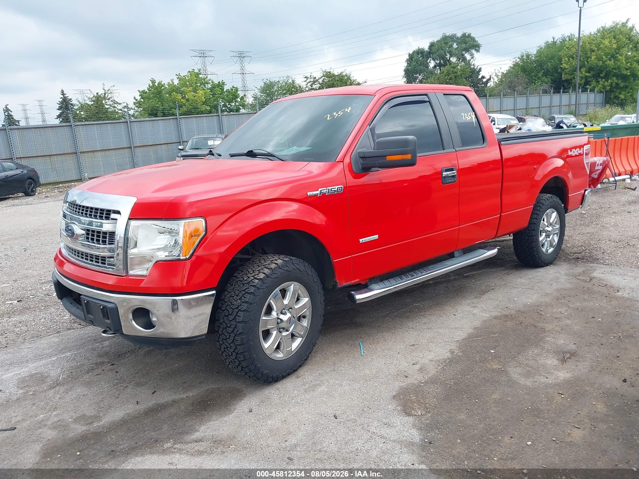 2013 Ford F-150 Xlt Red vin: 1FTFX1ET9DFC47793