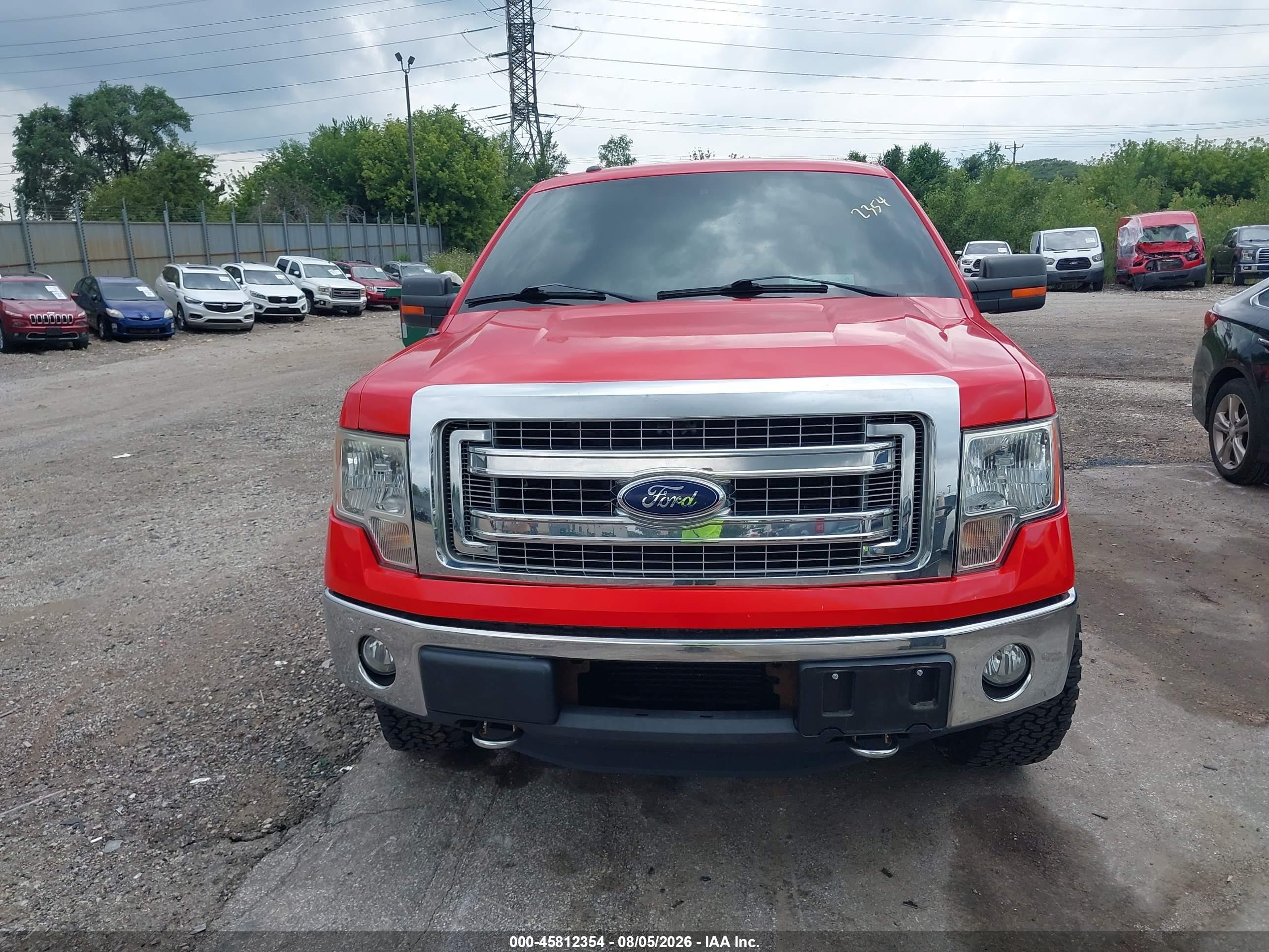 2013 Ford F-150 Xlt Red vin: 1FTFX1ET9DFC47793