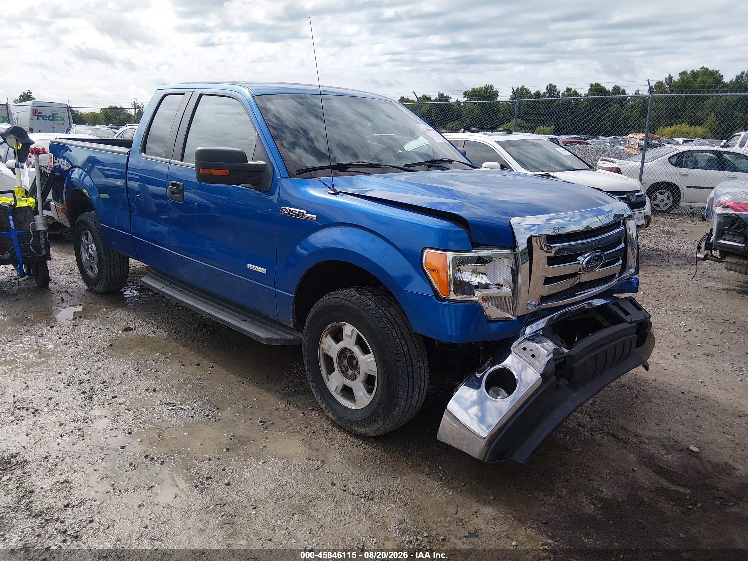 2011 Ford F-150 Xlt Blue vin: 1FTFX1ETXBKD95083