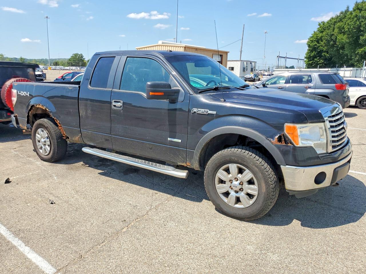 2012 Ford F150 Super Cab Black vin: 1FTFX1ETXCFA82965