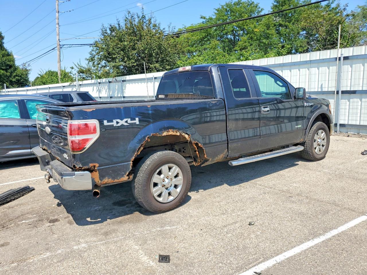 2012 Ford F150 Super Cab Black vin: 1FTFX1ETXCFA82965
