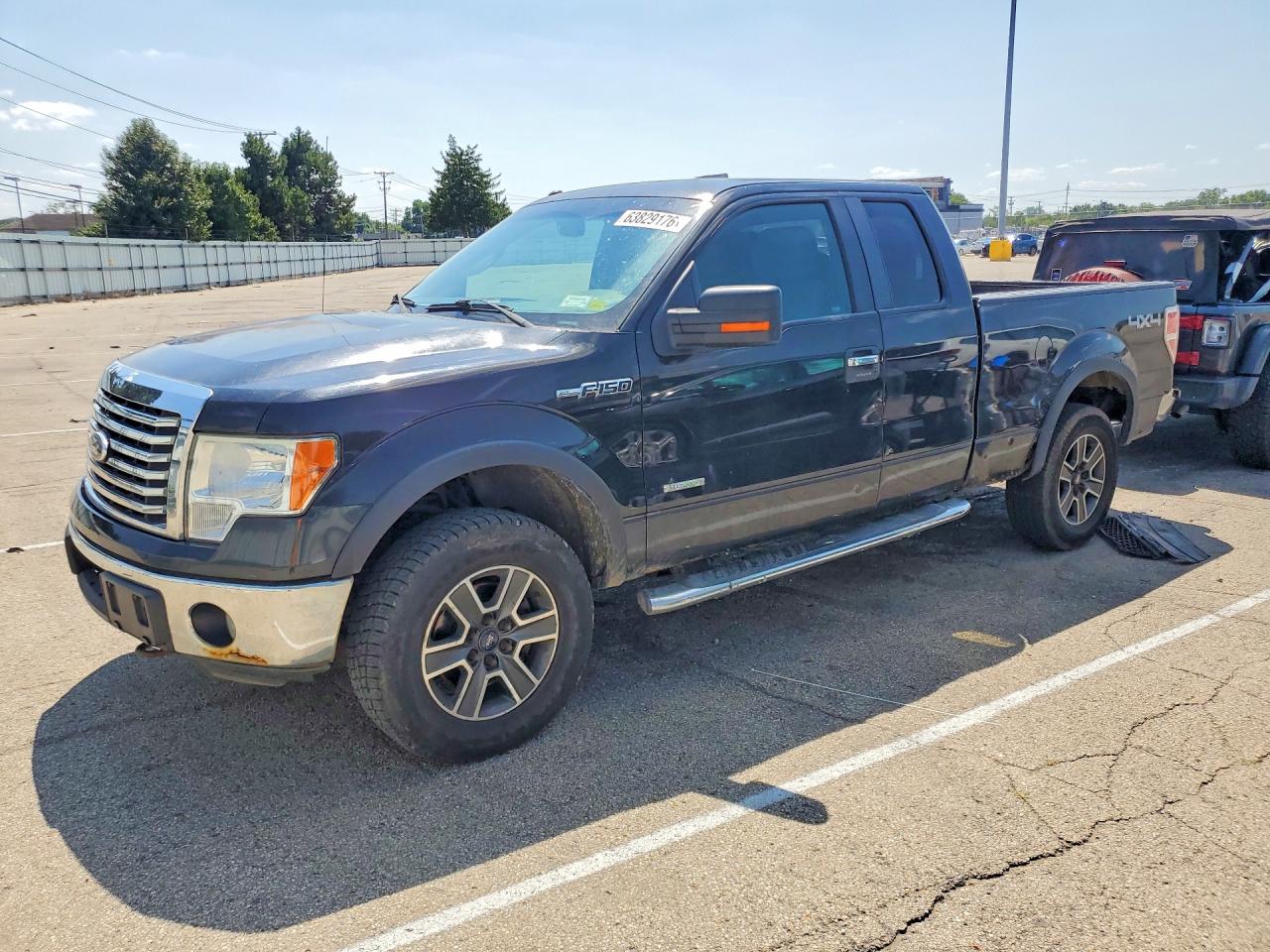 2012 Ford F150 Super Cab Black vin: 1FTFX1ETXCFA82965