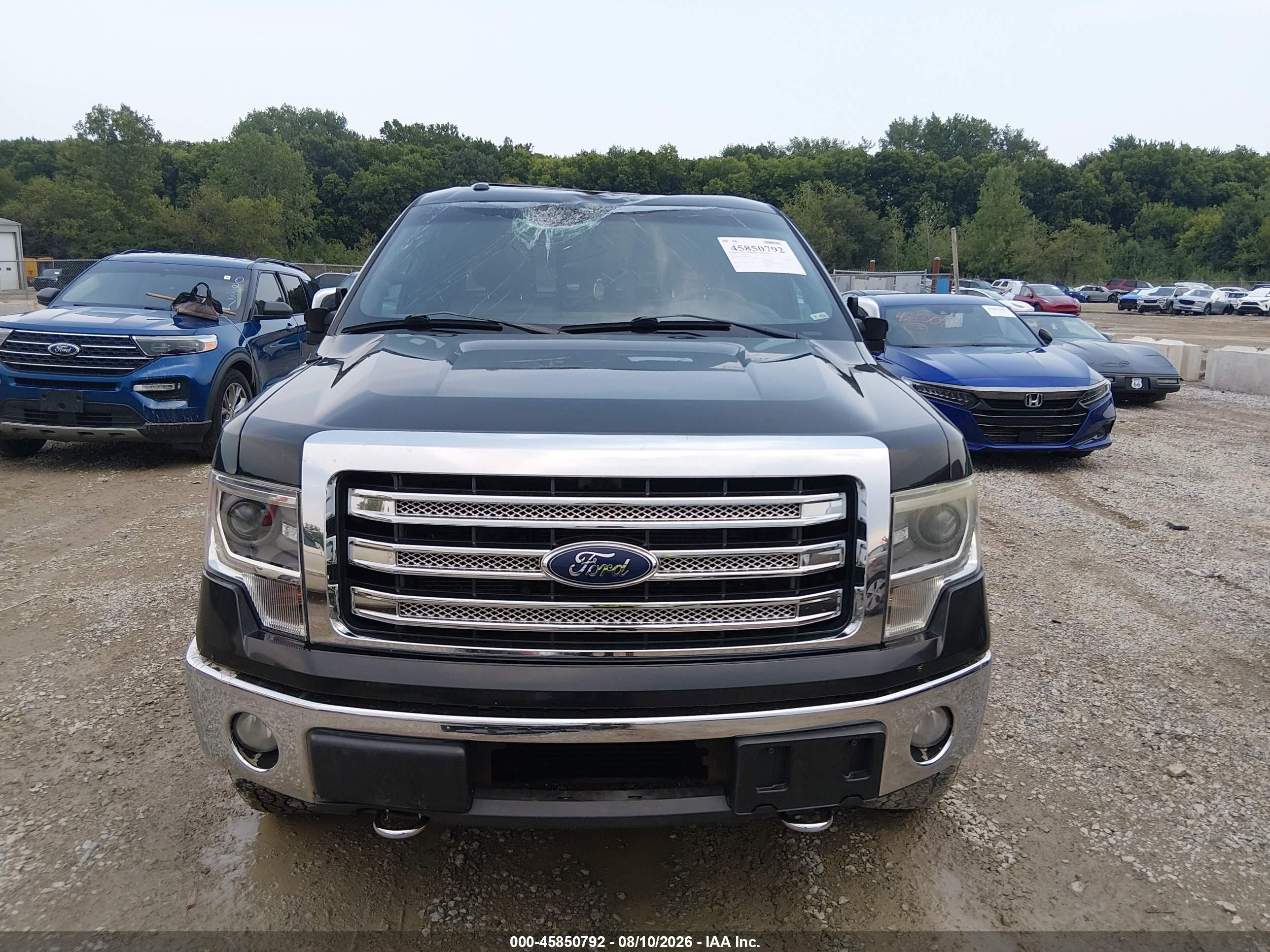 2013 Ford F-150 Lariat Black vin: 1FTFX1ETXDFA78514