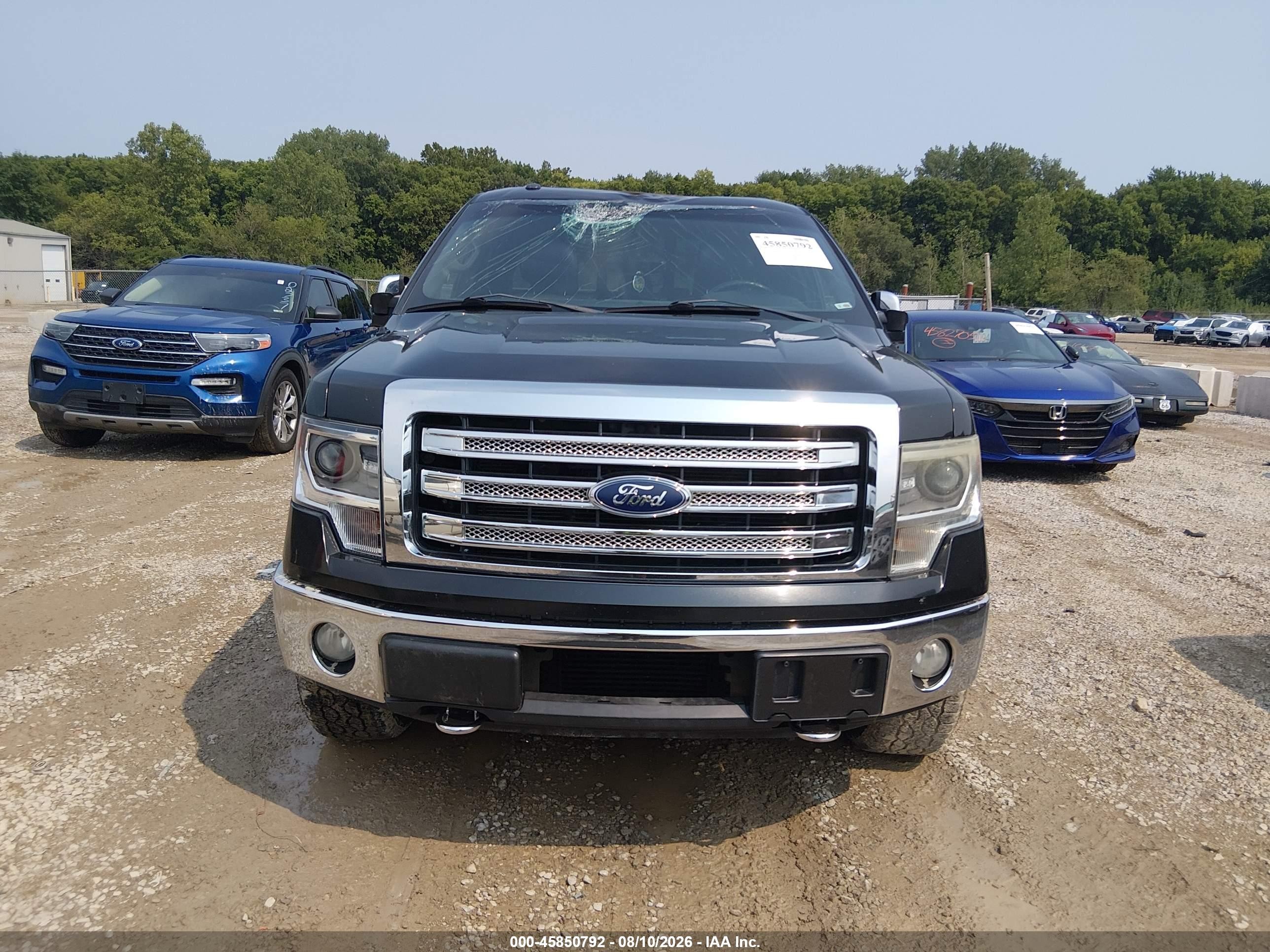 2013 Ford F-150 Lariat Black vin: 1FTFX1ETXDFA78514