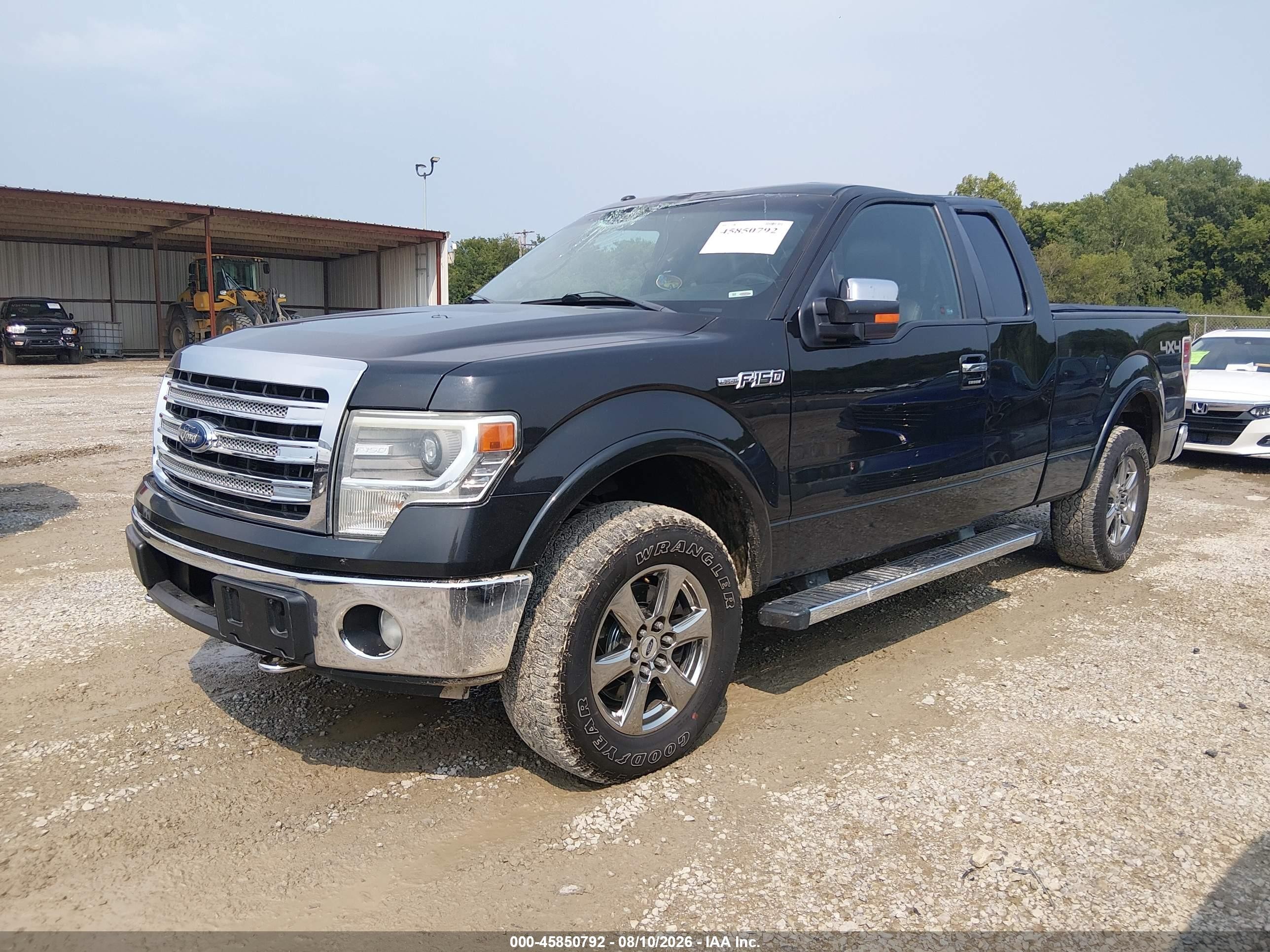 2013 Ford F-150 Lariat Black vin: 1FTFX1ETXDFA78514