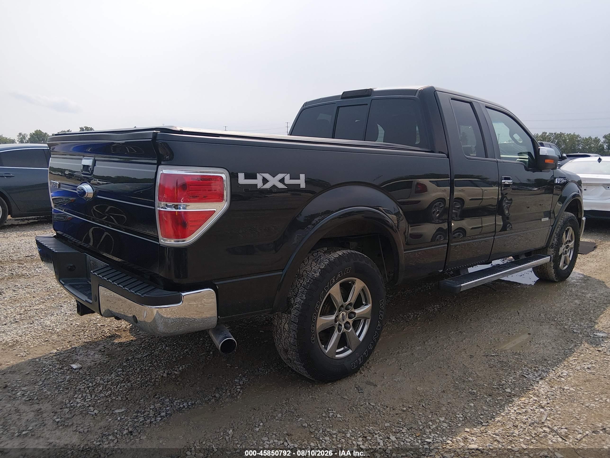 2013 Ford F-150 Lariat Black vin: 1FTFX1ETXDFA78514