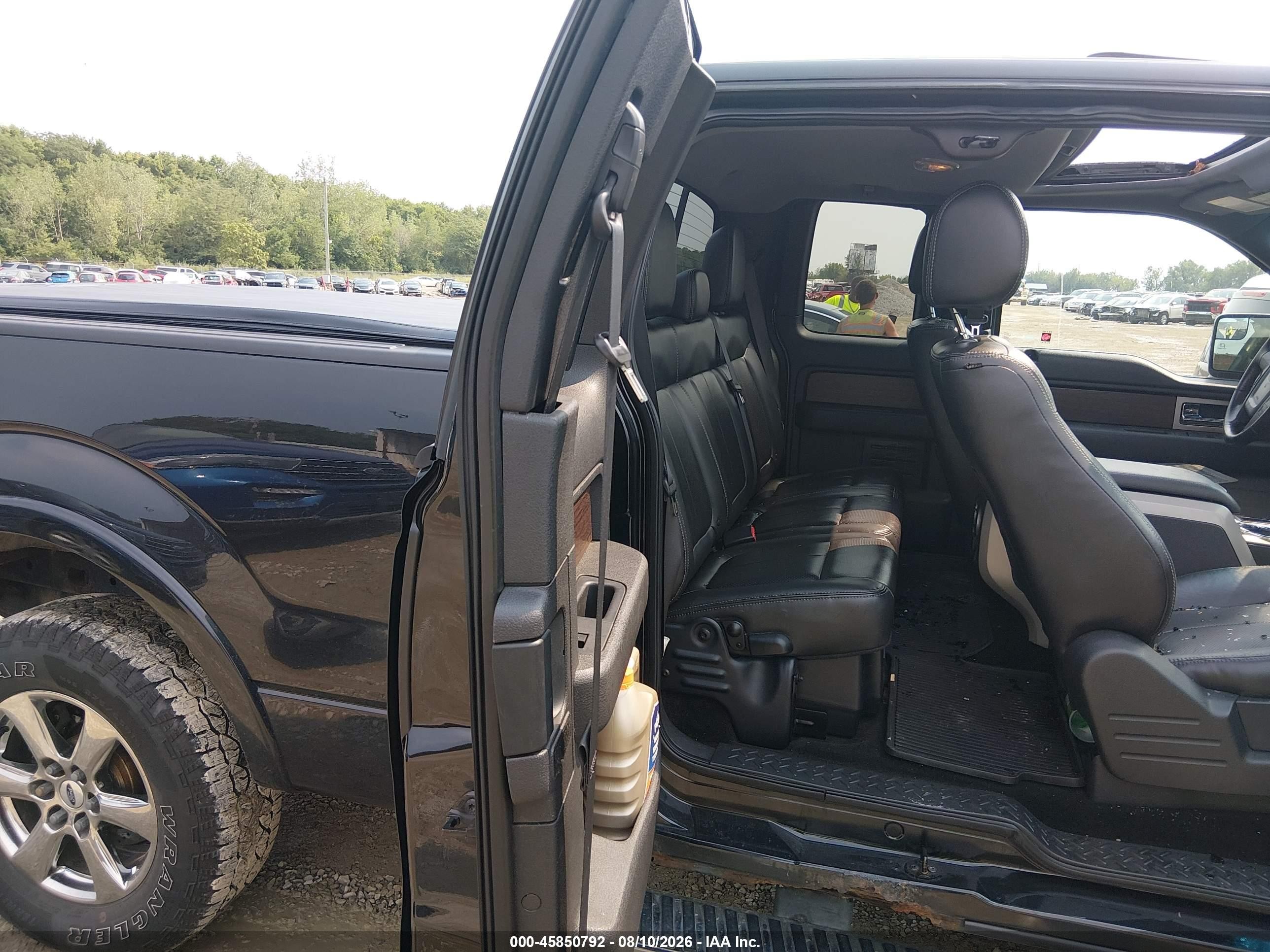 2013 Ford F-150 Lariat Black vin: 1FTFX1ETXDFA78514