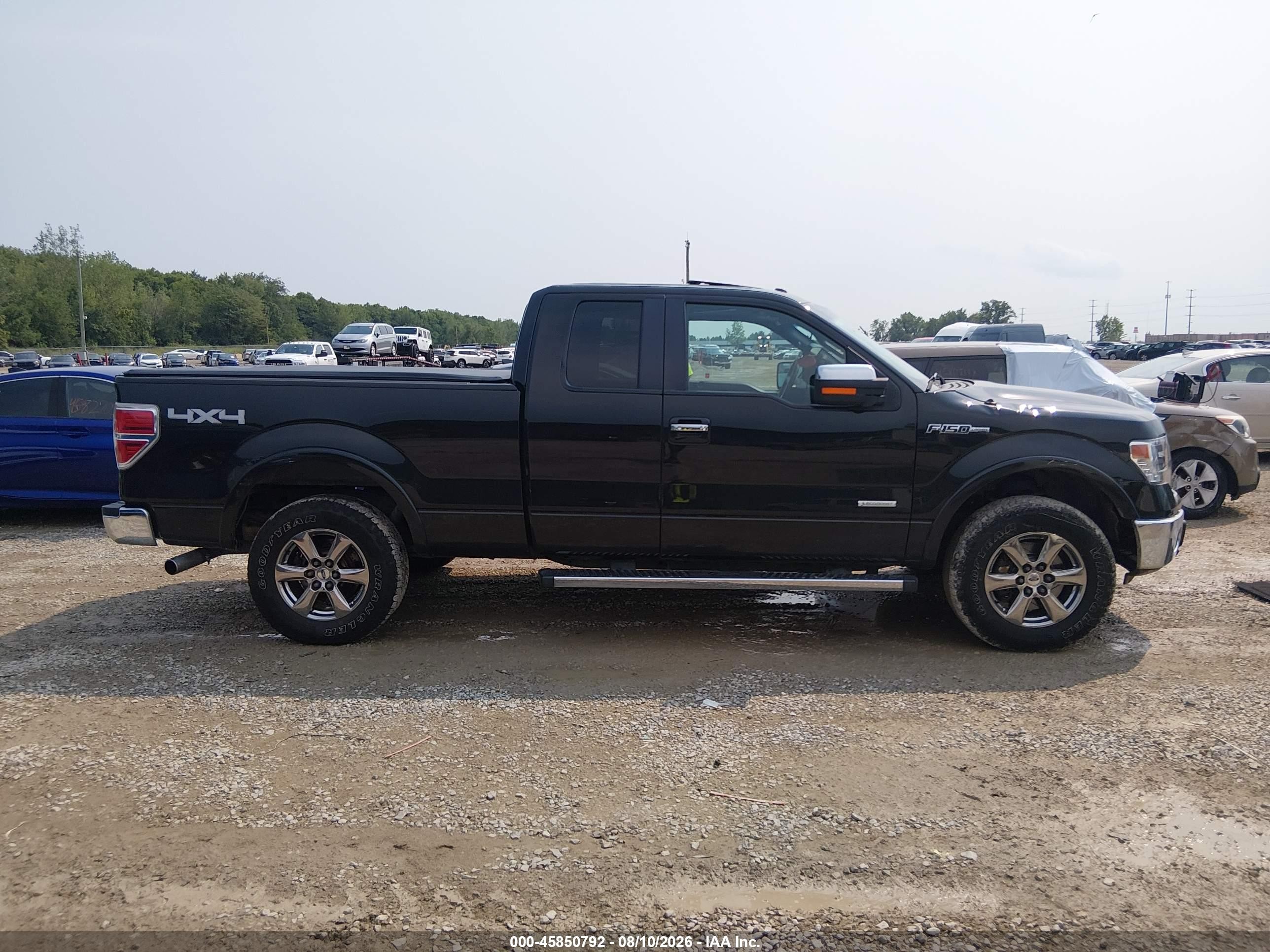 2013 Ford F-150 Lariat Black vin: 1FTFX1ETXDFA78514