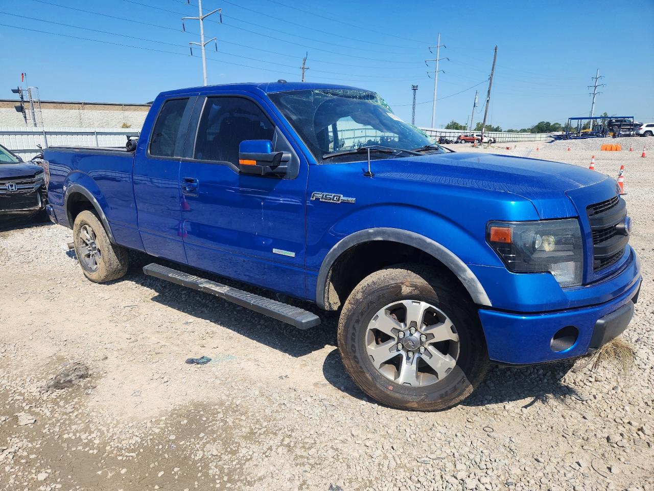 2013 Ford F150 Super Cab Blue vin: 1FTFX1ETXDFC56082