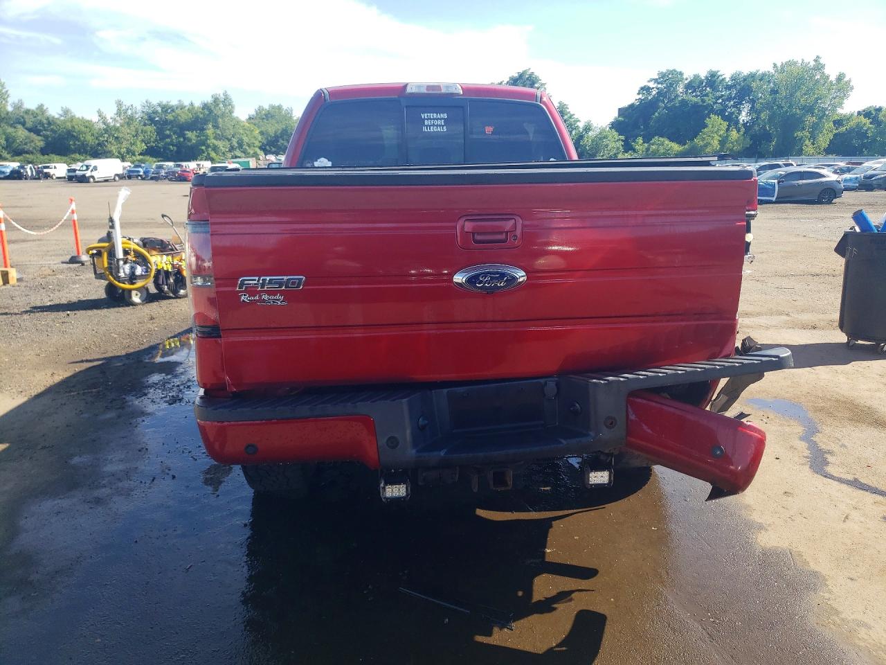 2013 Ford F150 Super Cab Красный vin: 1FTFX1ETXDKF17475