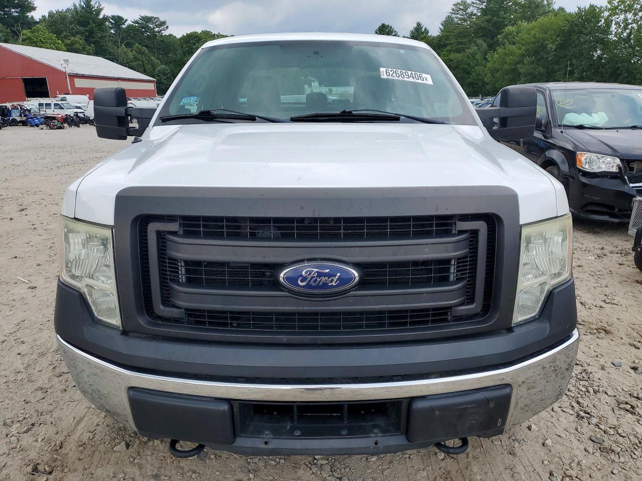 2014 Ford F150 Super Cab White vin: 1FTFX1ETXEKE72135