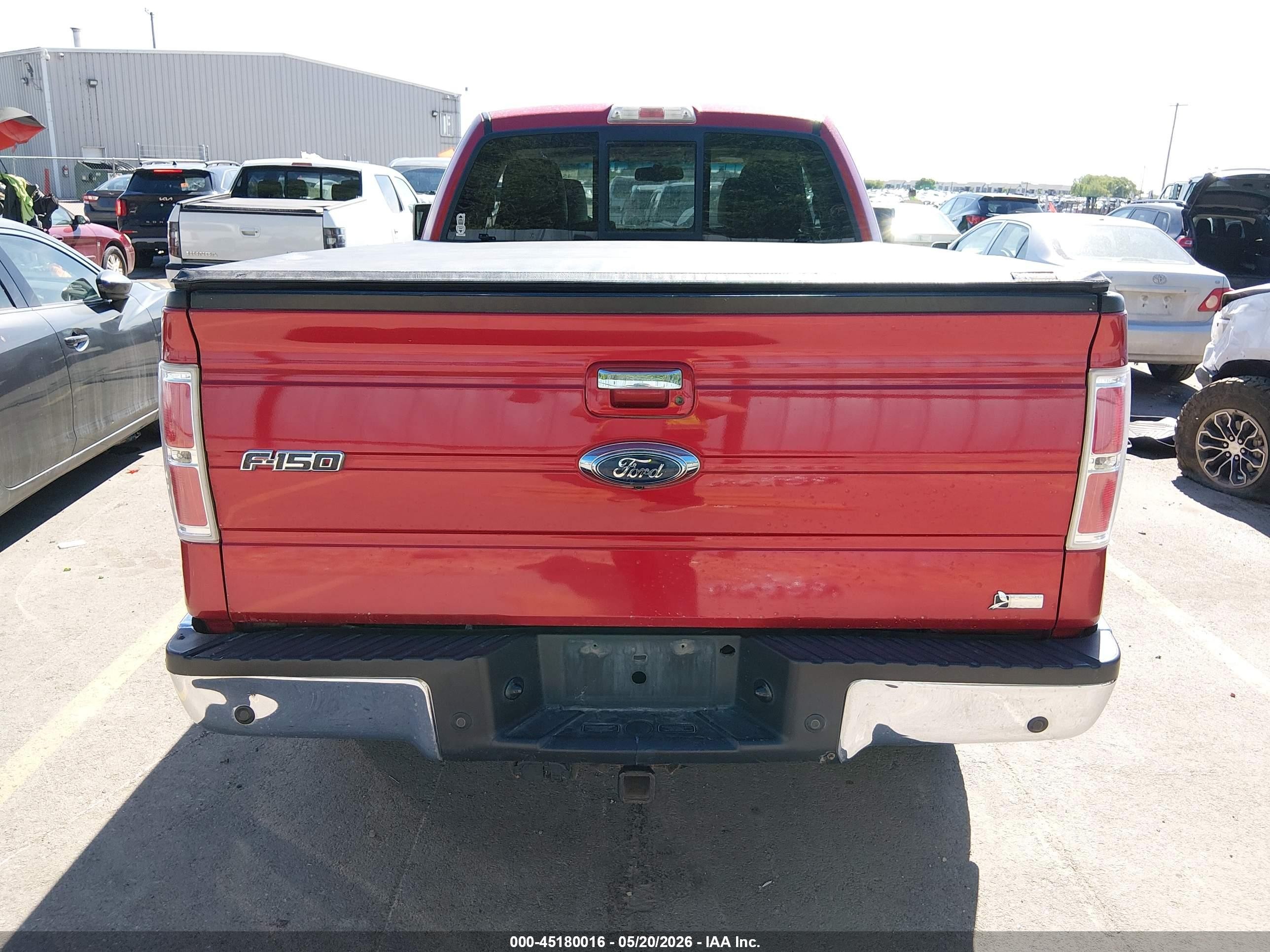 2010 Ford F-150 Fx4/lariat/xl/xlt Red vin: 1FTFX1EV0AFB13249