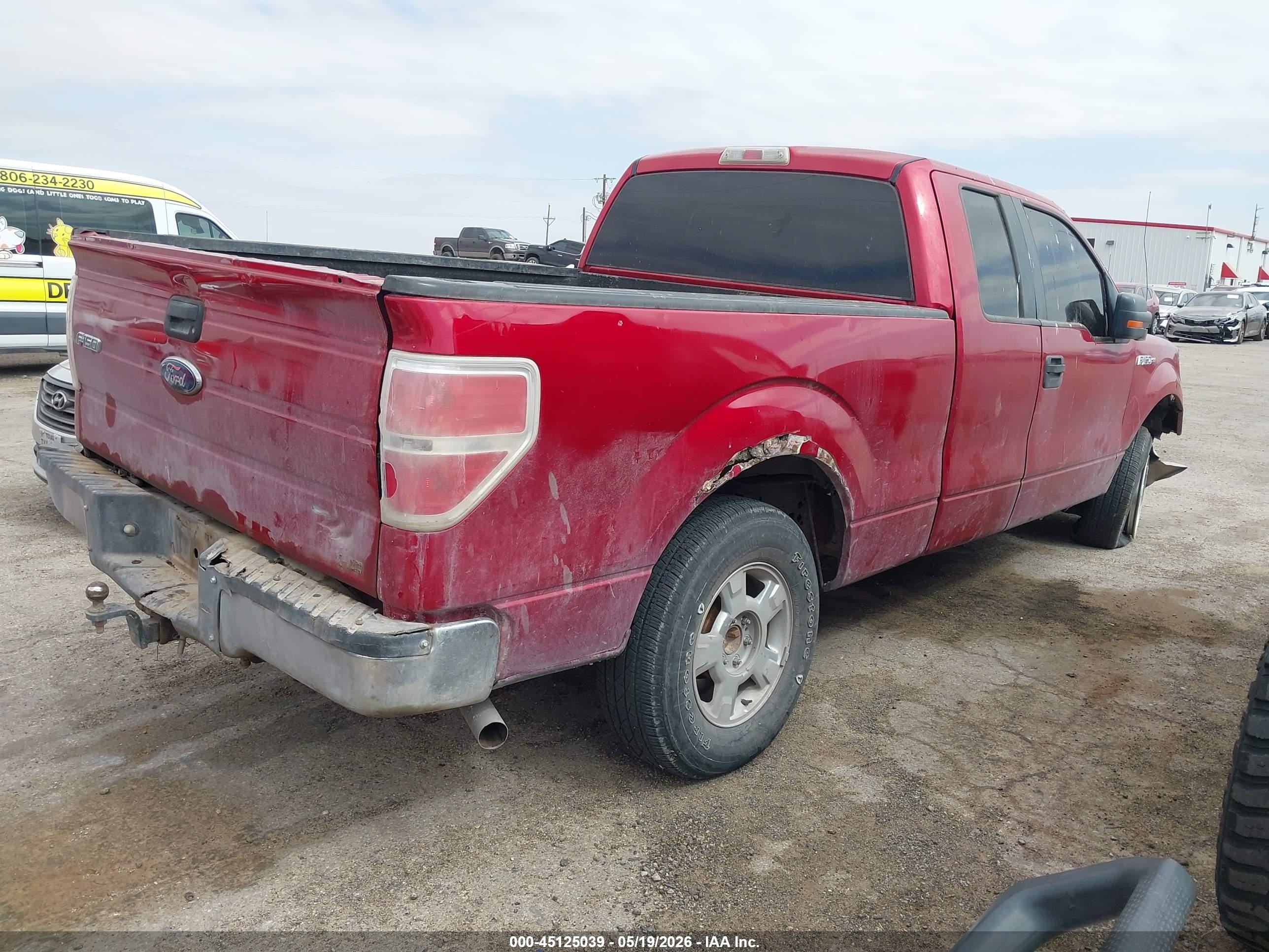 2010 Ford F150 Super Cab Burgundy vin: 1FTFX1EV0AFB14627