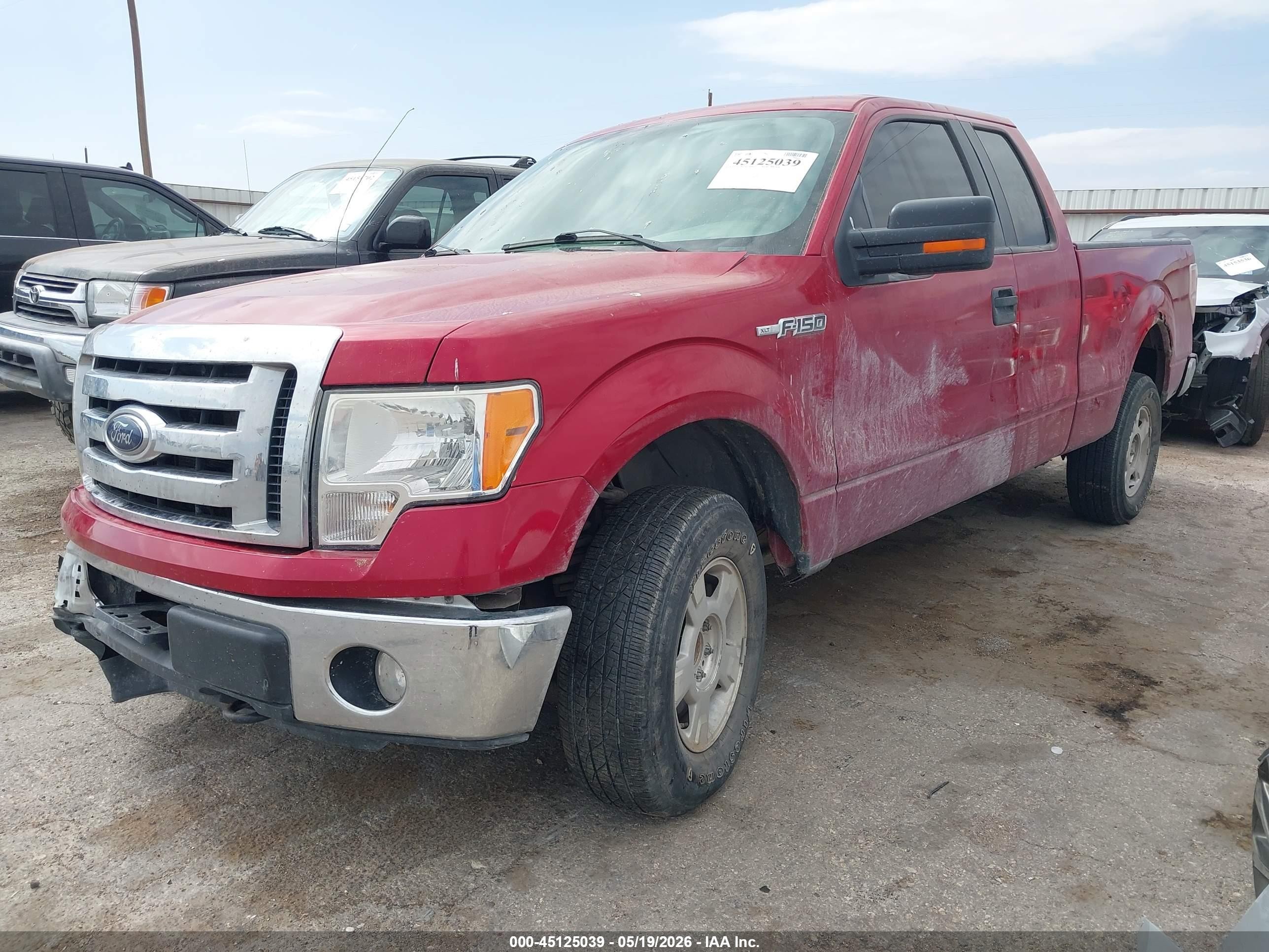 2010 Ford F150 Super Cab Burgundy vin: 1FTFX1EV0AFB14627