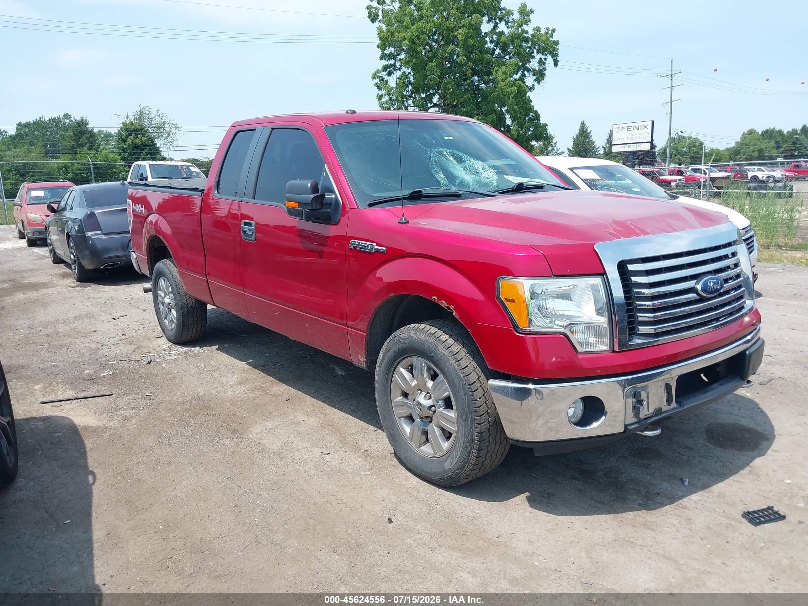 2010 Ford F-150 Fx4/lariat/xl/xlt Red vin: 1FTFX1EV0AFD03262