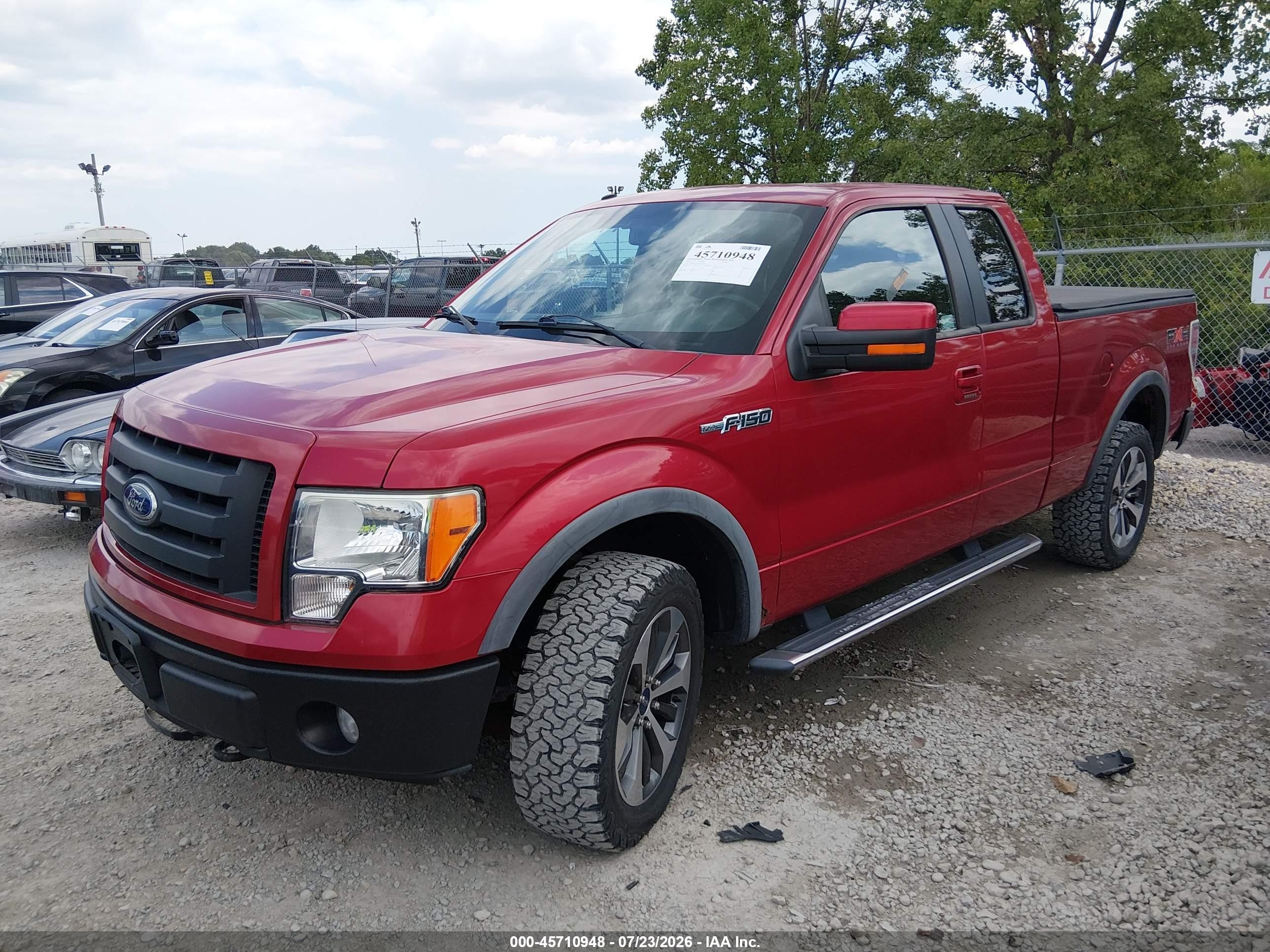 2010 Ford F-150 Fx4 Red vin: 1FTFX1EV0AKE20296