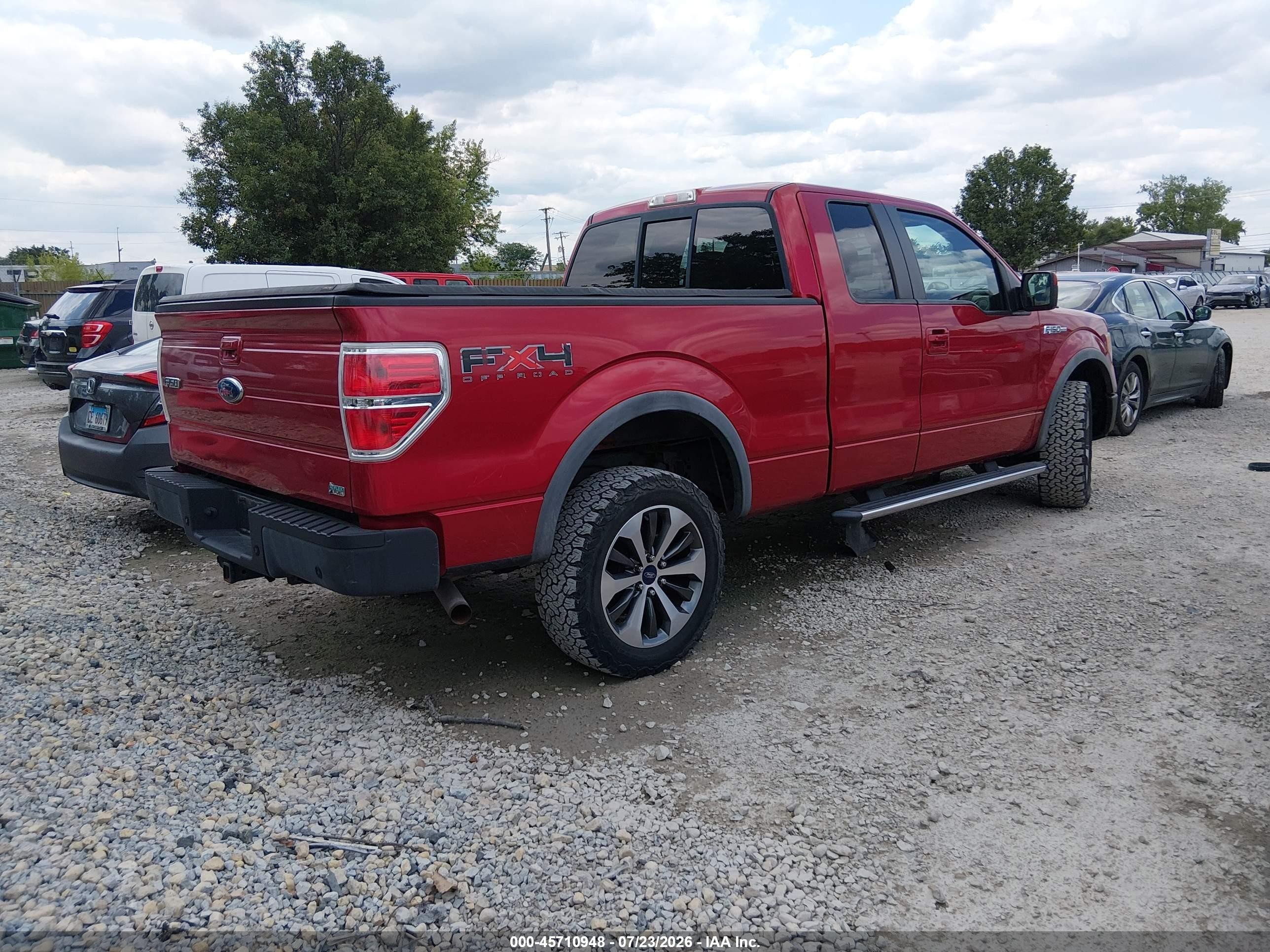 2010 Ford F-150 Fx4 Red vin: 1FTFX1EV0AKE20296