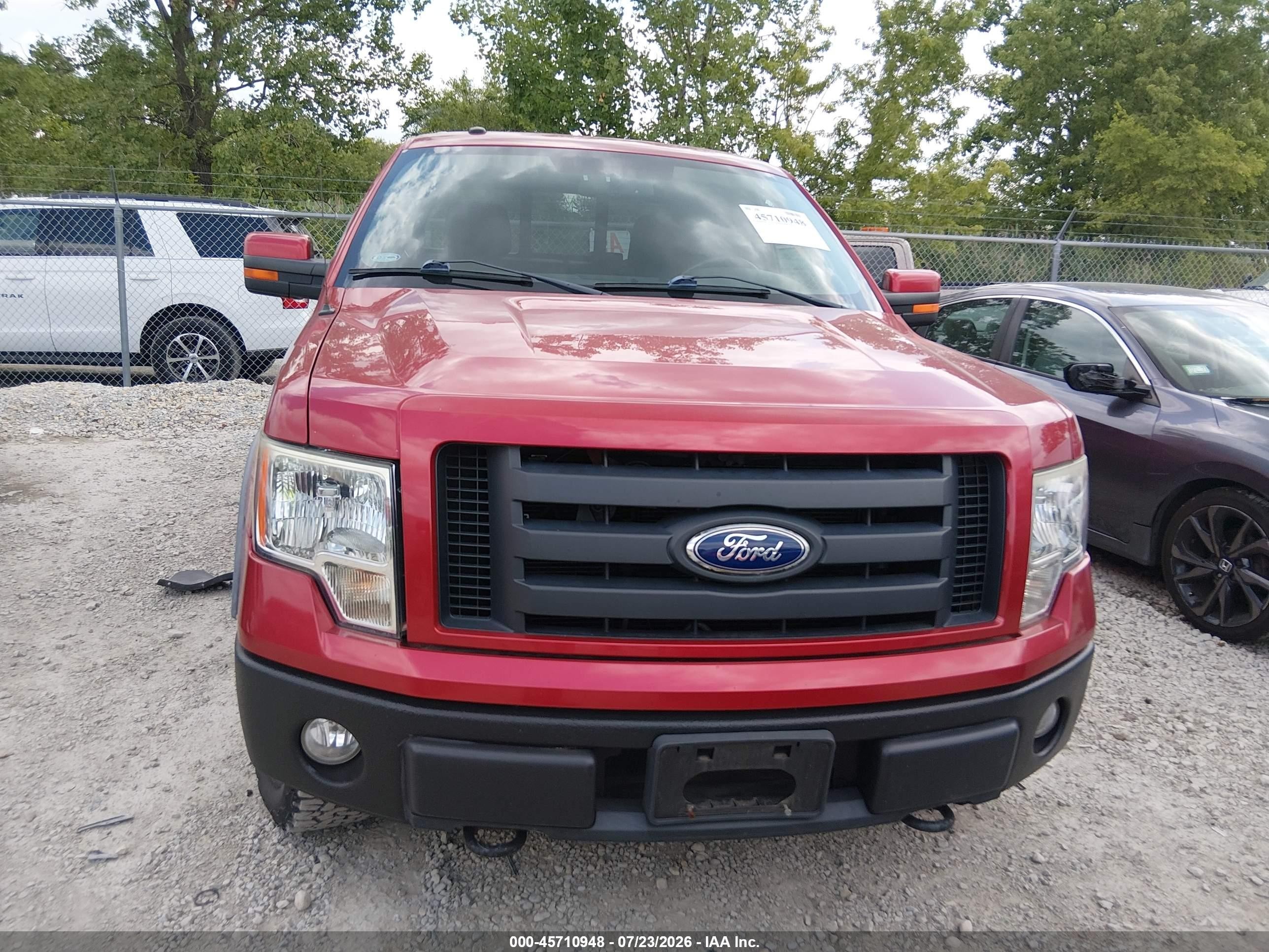 2010 Ford F-150 Fx4 Red vin: 1FTFX1EV0AKE20296