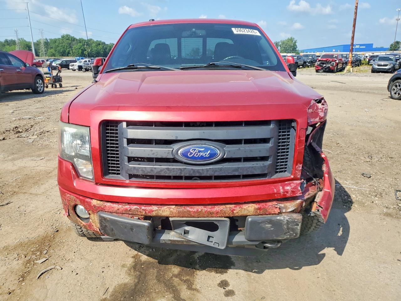 2010 Ford F150 Super Cab Red vin: 1FTFX1EV1AFB16208
