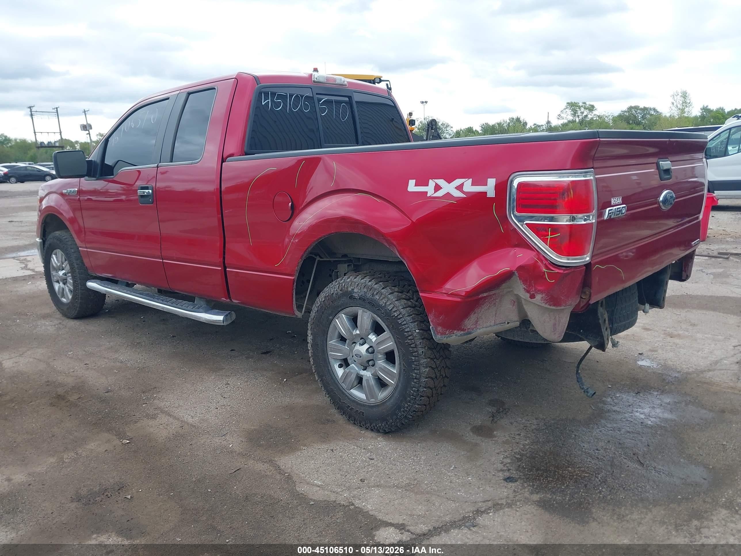 2010 Ford F-150 Fx4/lariat/xl/xlt Red vin: 1FTFX1EV2AFD74835